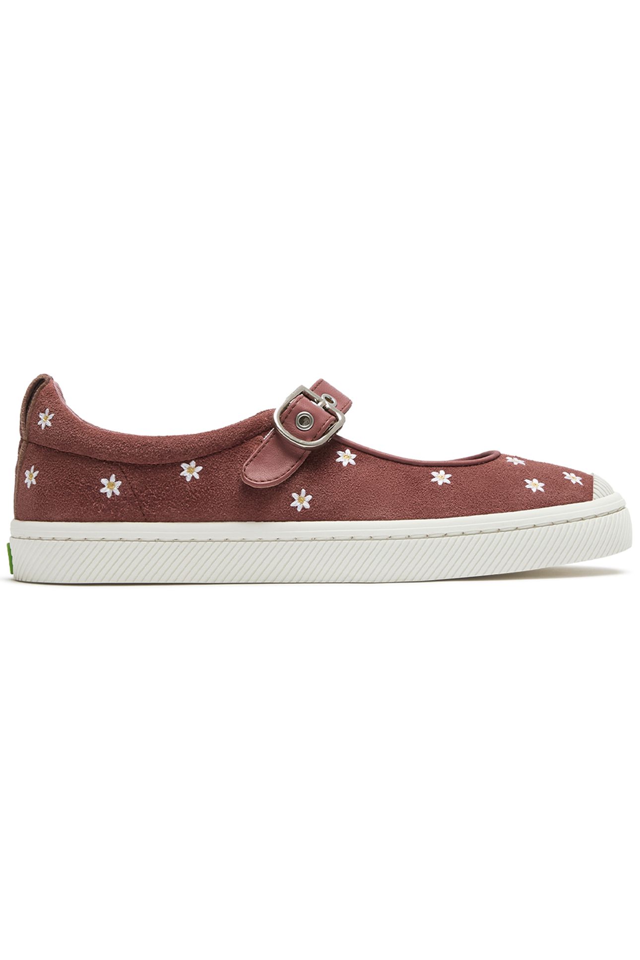 OCA SUEDE MARY JANE WITHERED ROSE EMBROIDERED FLOWERS 1