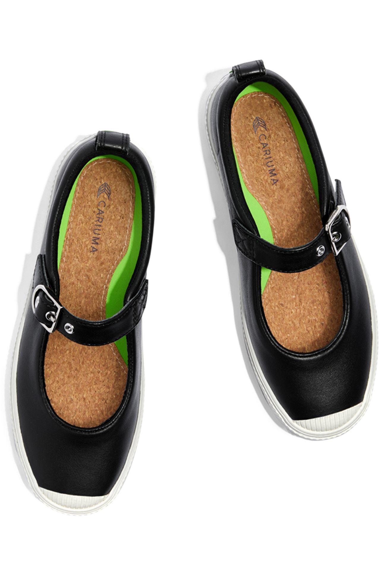 OCA LEATHER MARY JANE BLACK NAPA 3