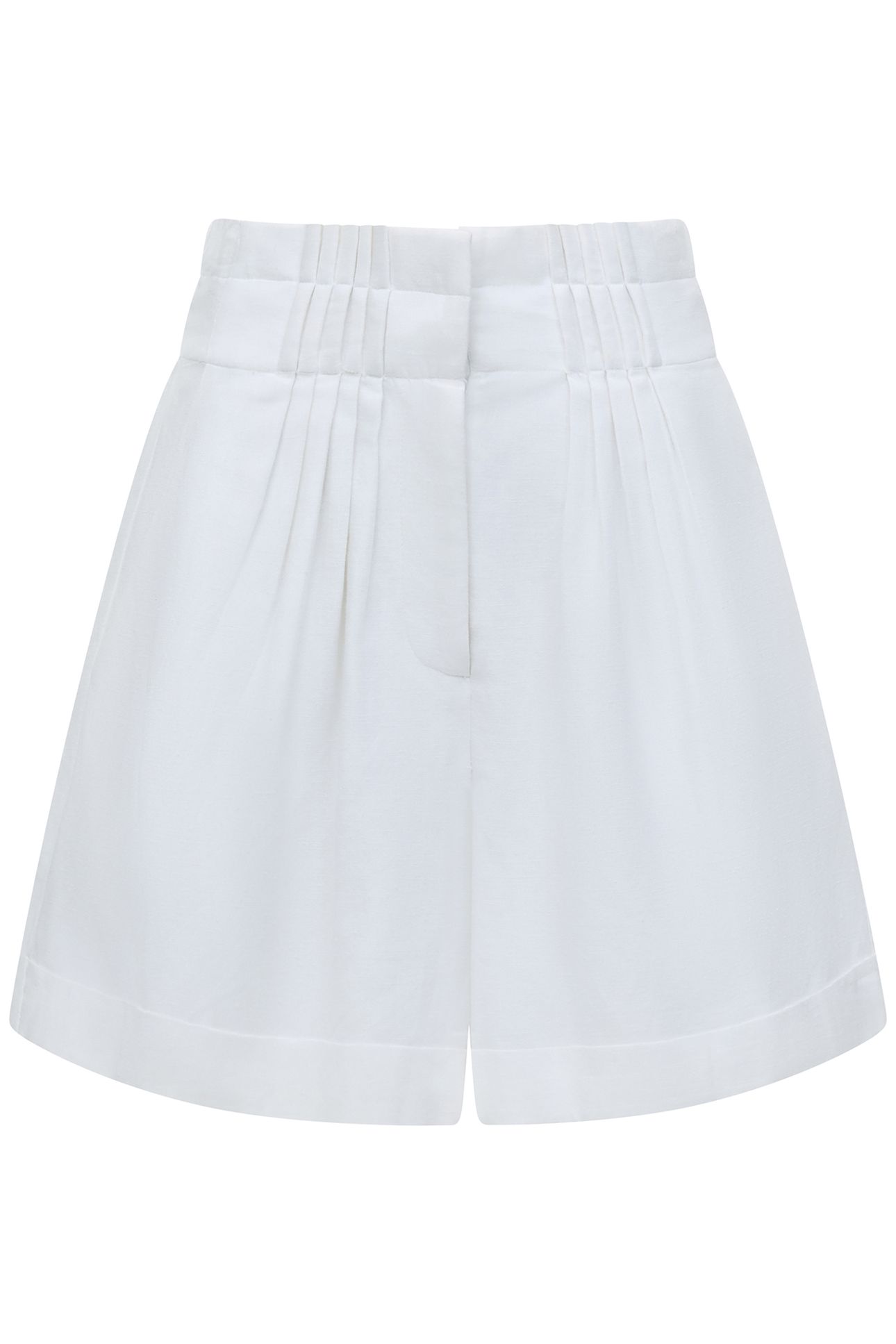 ARIETTE LINEN SHORTS LINEN WHITE 4