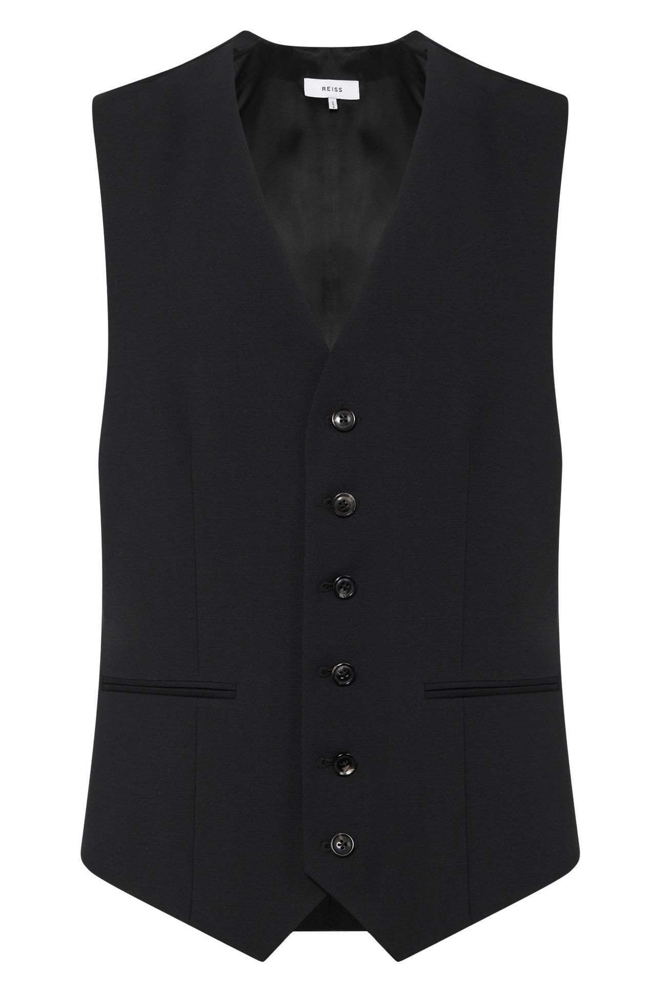 TRAVEL PLAIN WEAVE MODERN WAISTCOAT NAVY 7
