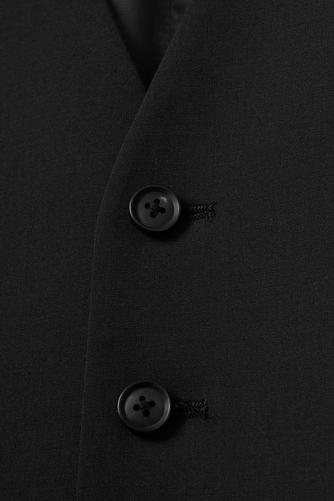 TRAVEL PLAIN WEAVE MODERN WAISTCOAT BLACK 8