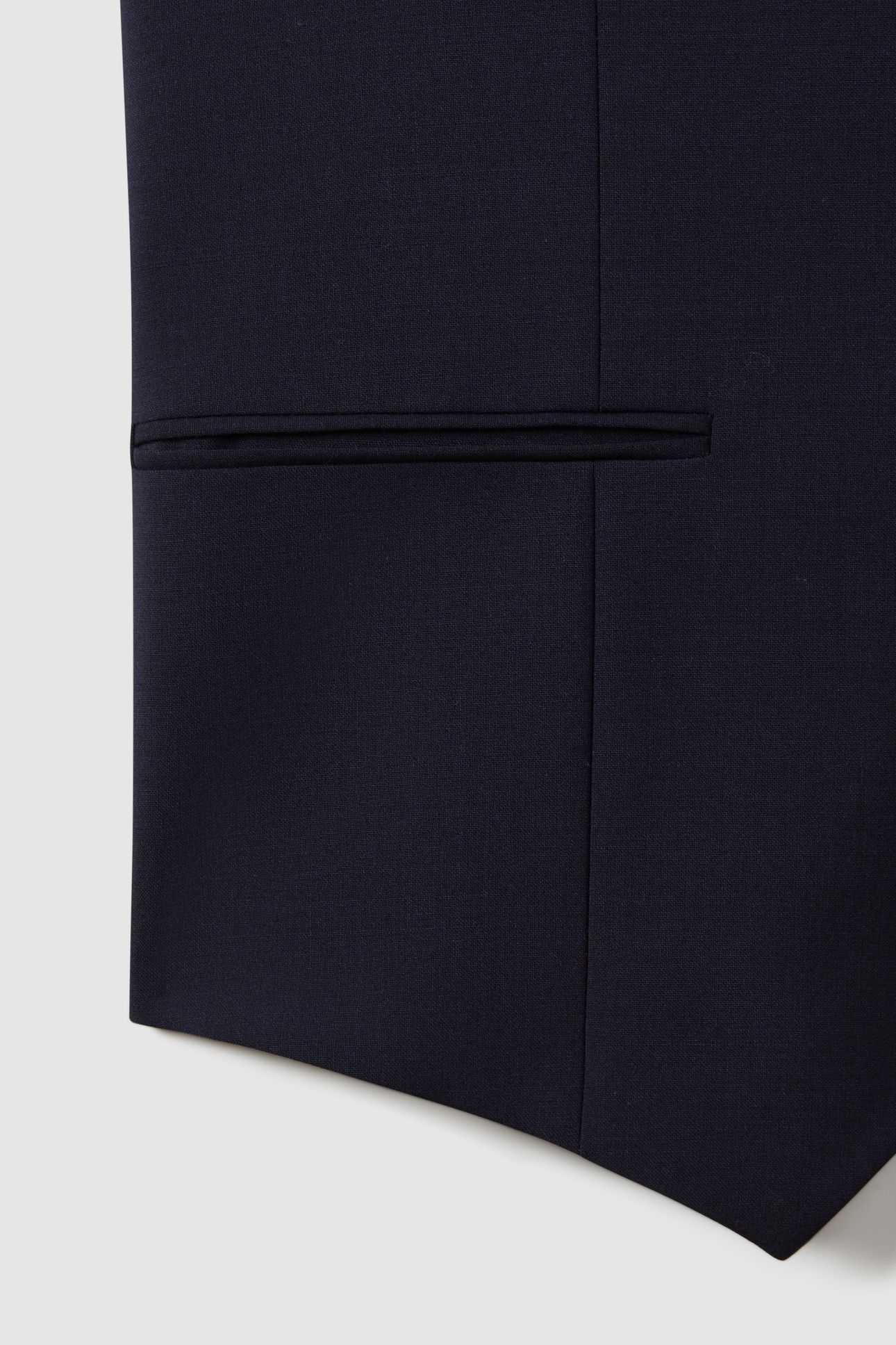 TRAVEL PLAIN WEAVE MODERN WAISTCOAT NAVY 6