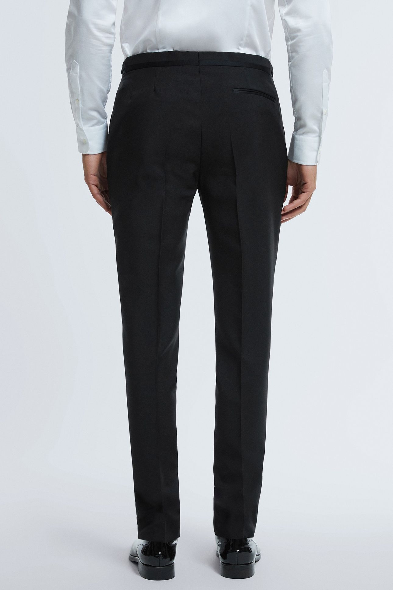 SUPER 150S TUX TROUSER BLACK 3