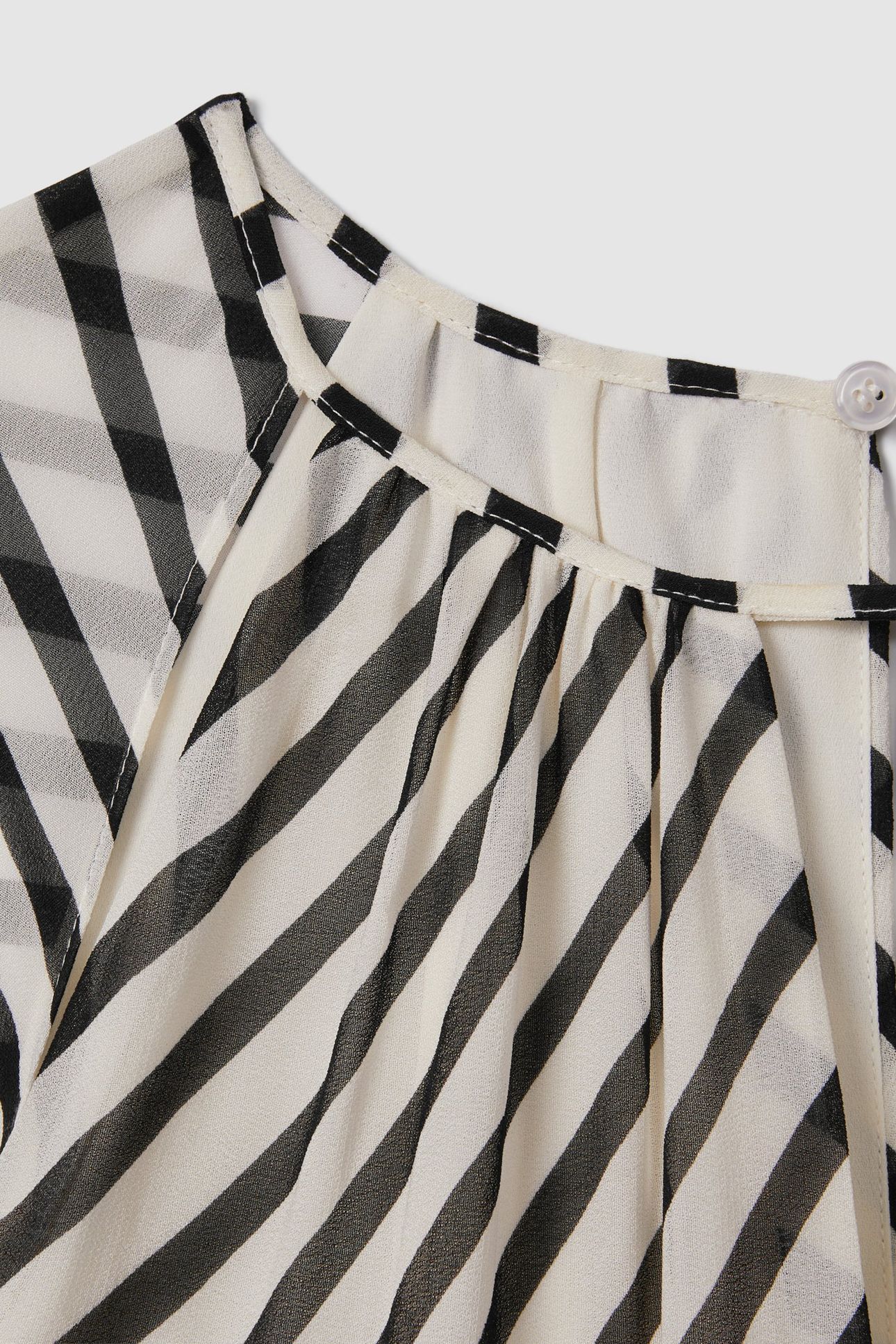 COLOR BLOCK STRIPE PRINT FLIPPY DRESS BLACK/NEUTRAL 6