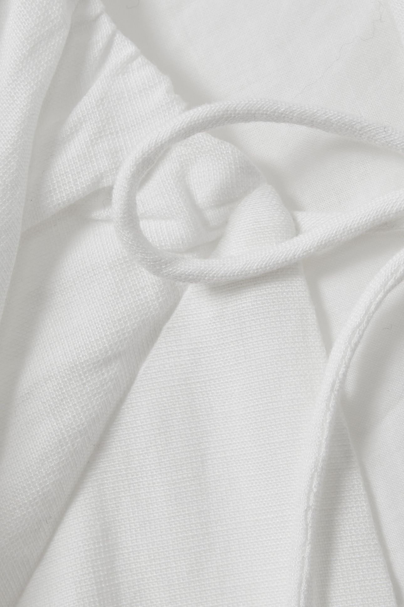 COTTON PUFF SLEEVE DRESS WHITE 5