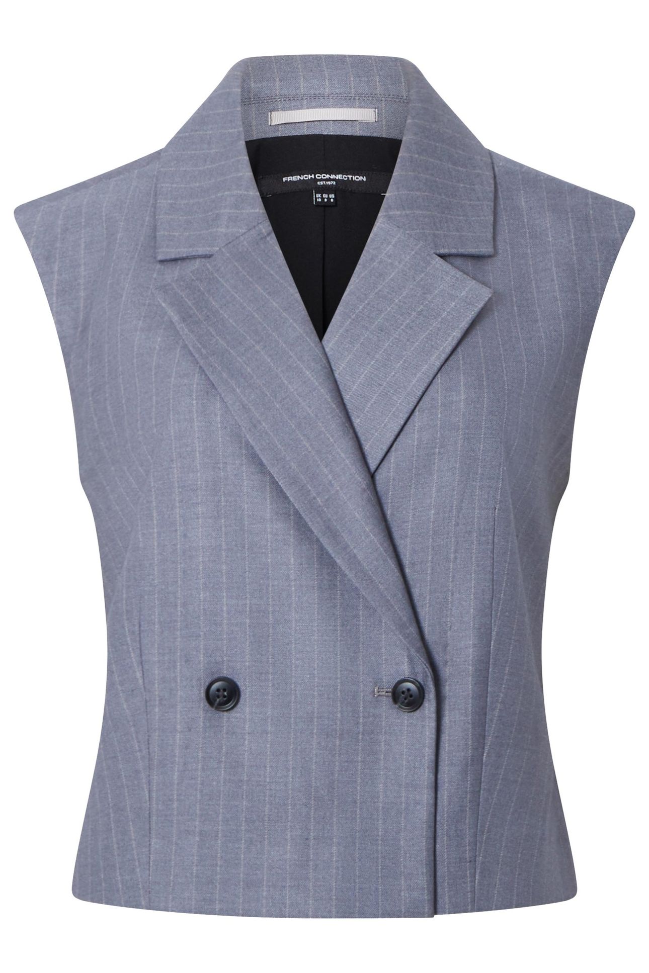 FIORELLA PIN STRIPE WAISTCOAT GREY 7