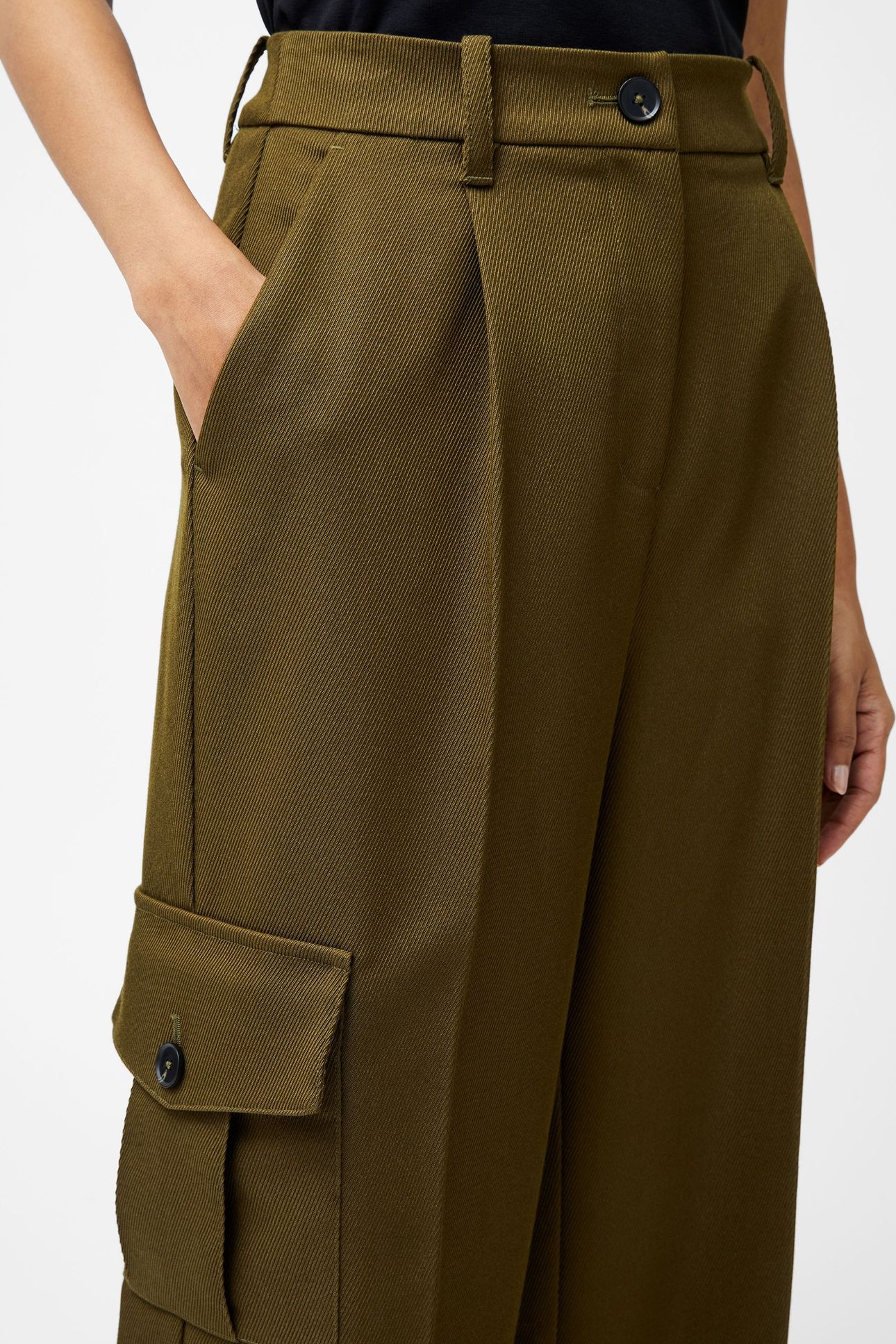 FLORENCE TWILL COMBAT TROUSER KHAKI 3