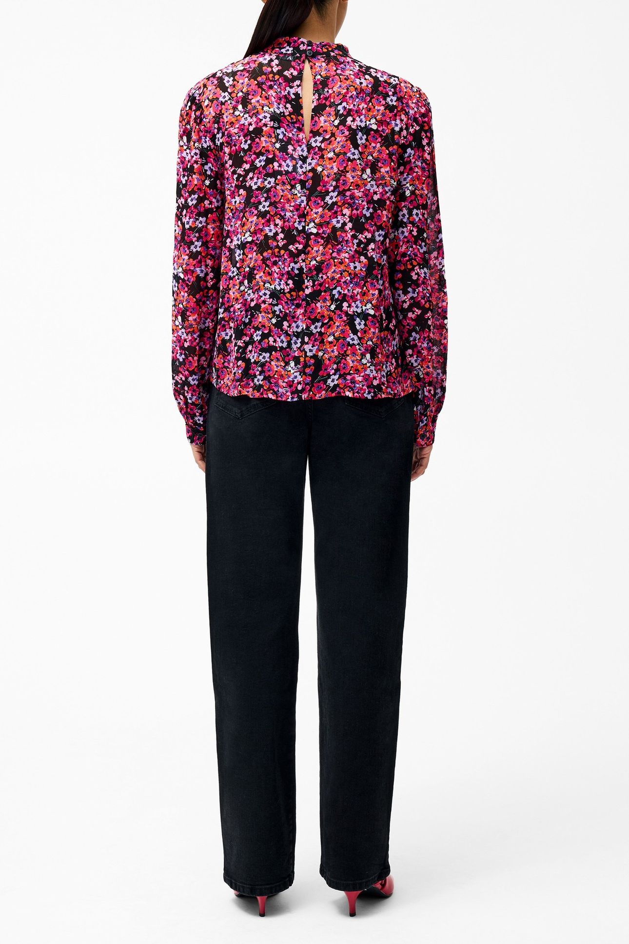 JENNIFER LS BLOUSE BLACK MULTI 3