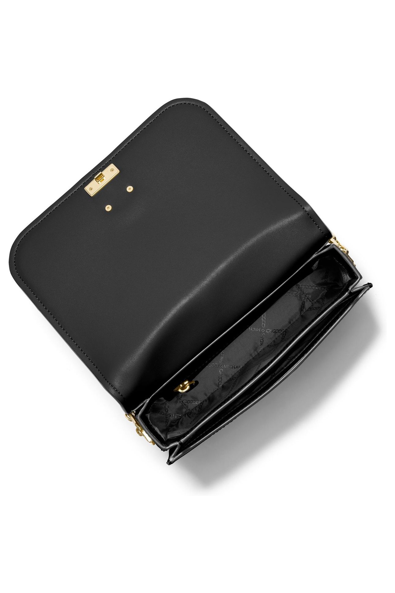 MEDIUM CHAIN MESSENGER BAG BLACK 2