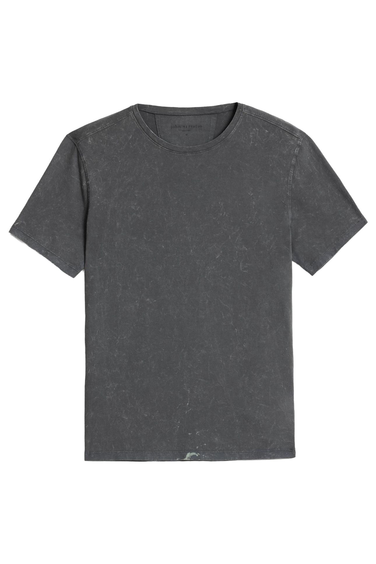 ENZO SS CREW IN MARBLE WASH IRON GREY 1
