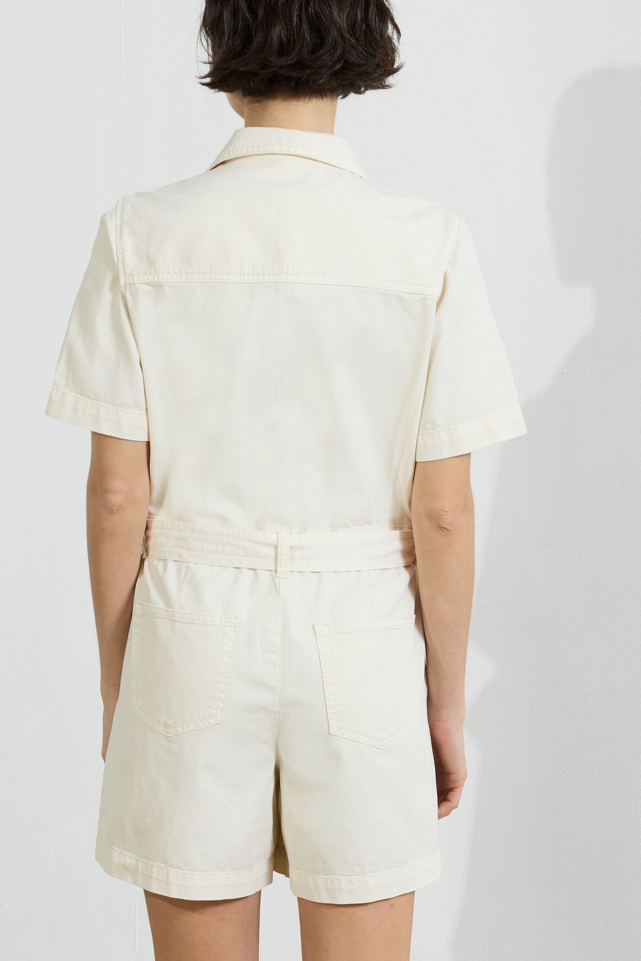DANA DENIM SS PLAYSUIT ECRU 6