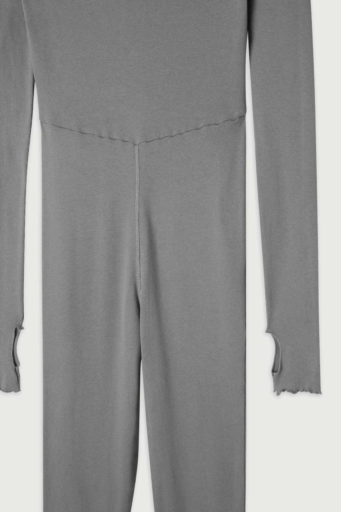 MID-LENGTH BOAT NECK PANTS JUMPSUIT FOGGY 6