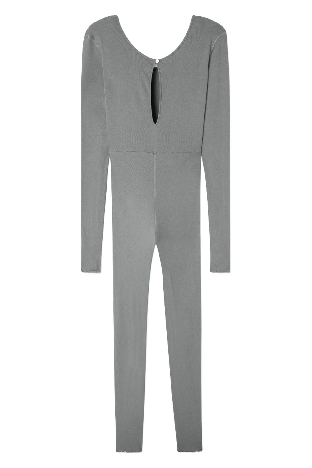 MID-LENGTH BOAT NECK PANTS JUMPSUIT FOGGY 5