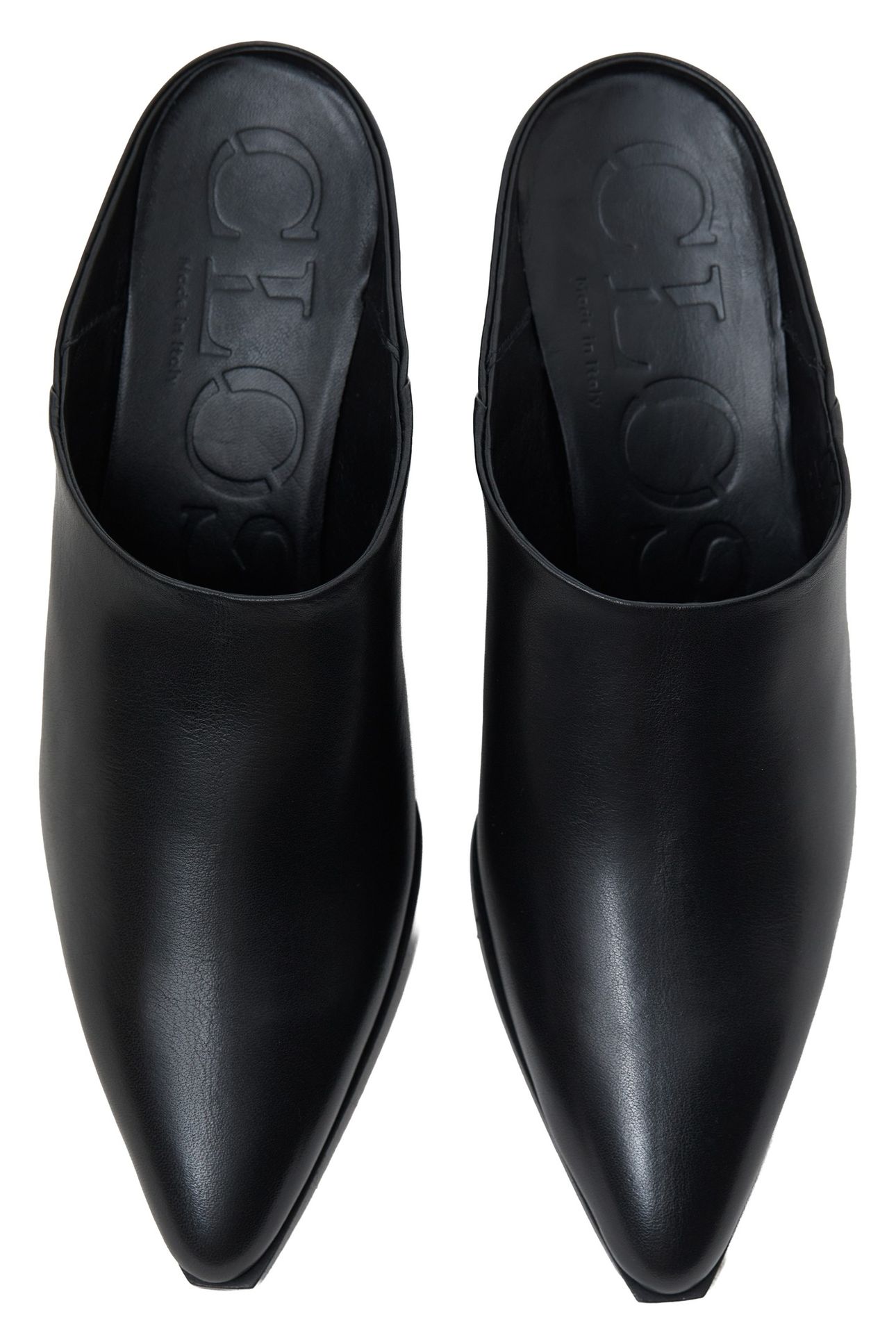 WEDGE MULE SHOES BLACK 5
