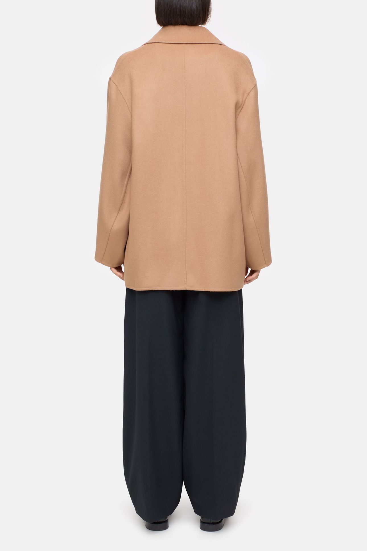 DOUBLE BREASTED COAT JACKET BISCOTTI BROWN 3
