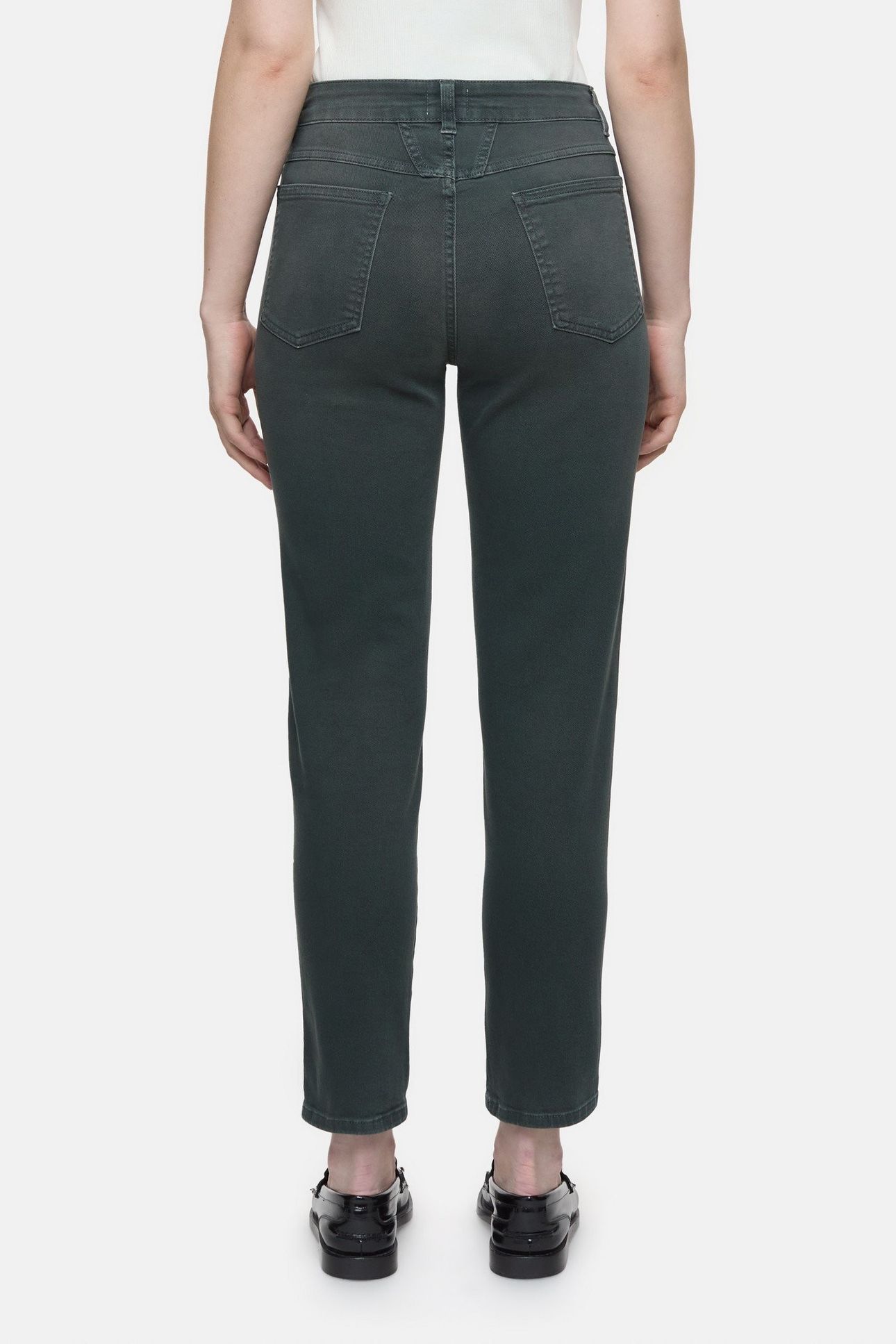 PEDAL PUSHER JEANS PINI GREEN 2