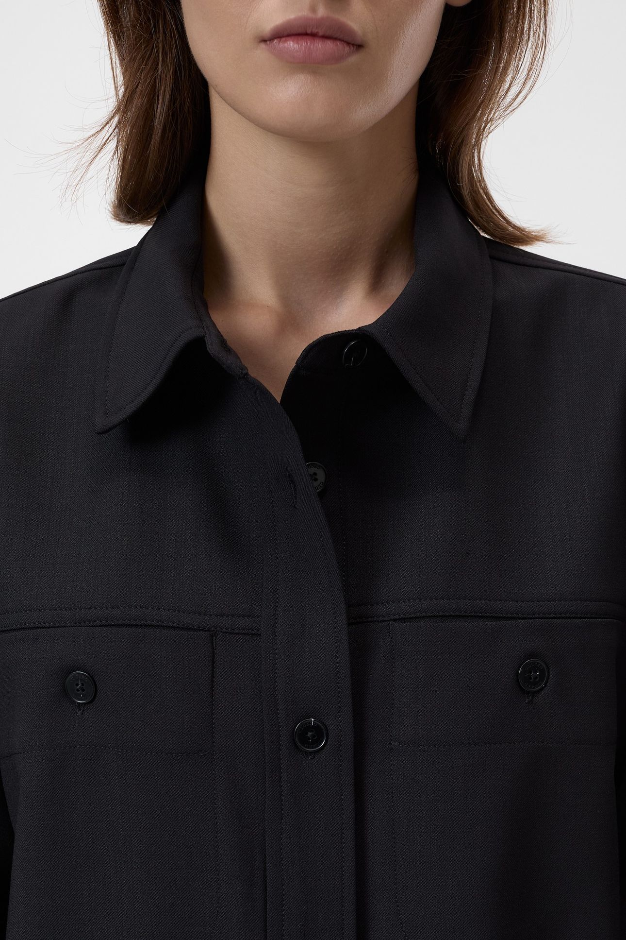 FITTED UTILITY SHIRT & BLOUSES BLACK 4