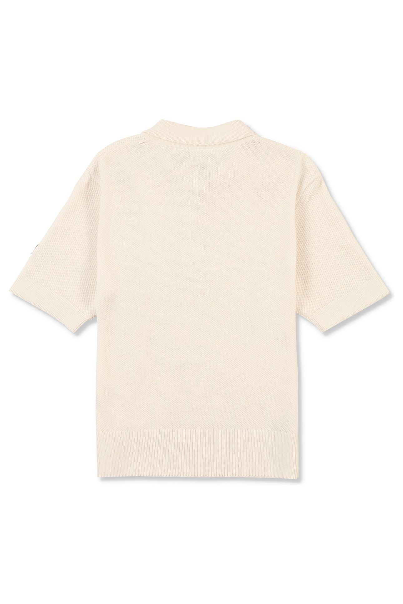 BB1 SLIM PIQUE KNIT POLO TEE EGRET 4