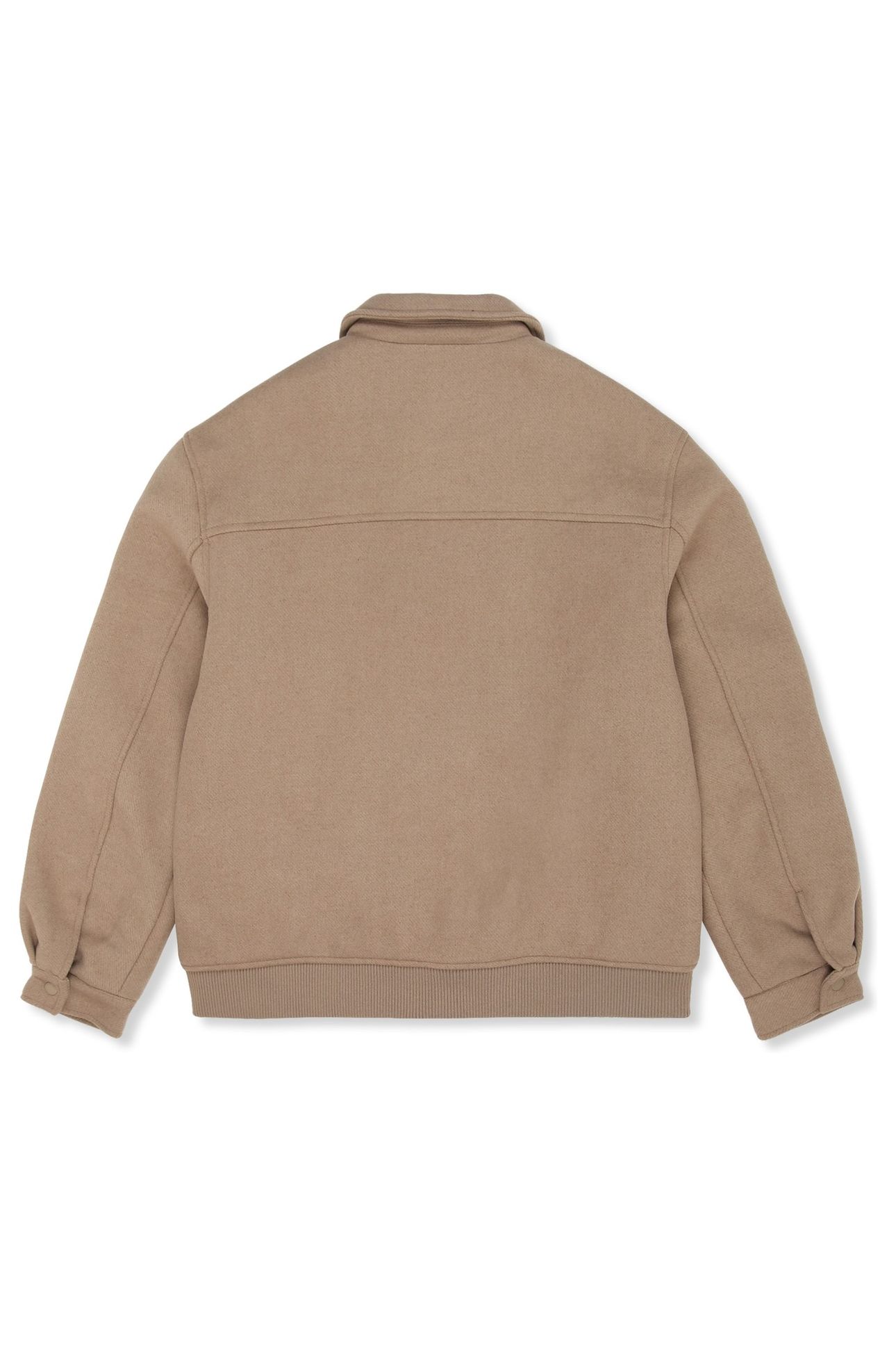 COMO REGULAR FELTED VARSITY JACKET WEATHERED TEAK 4