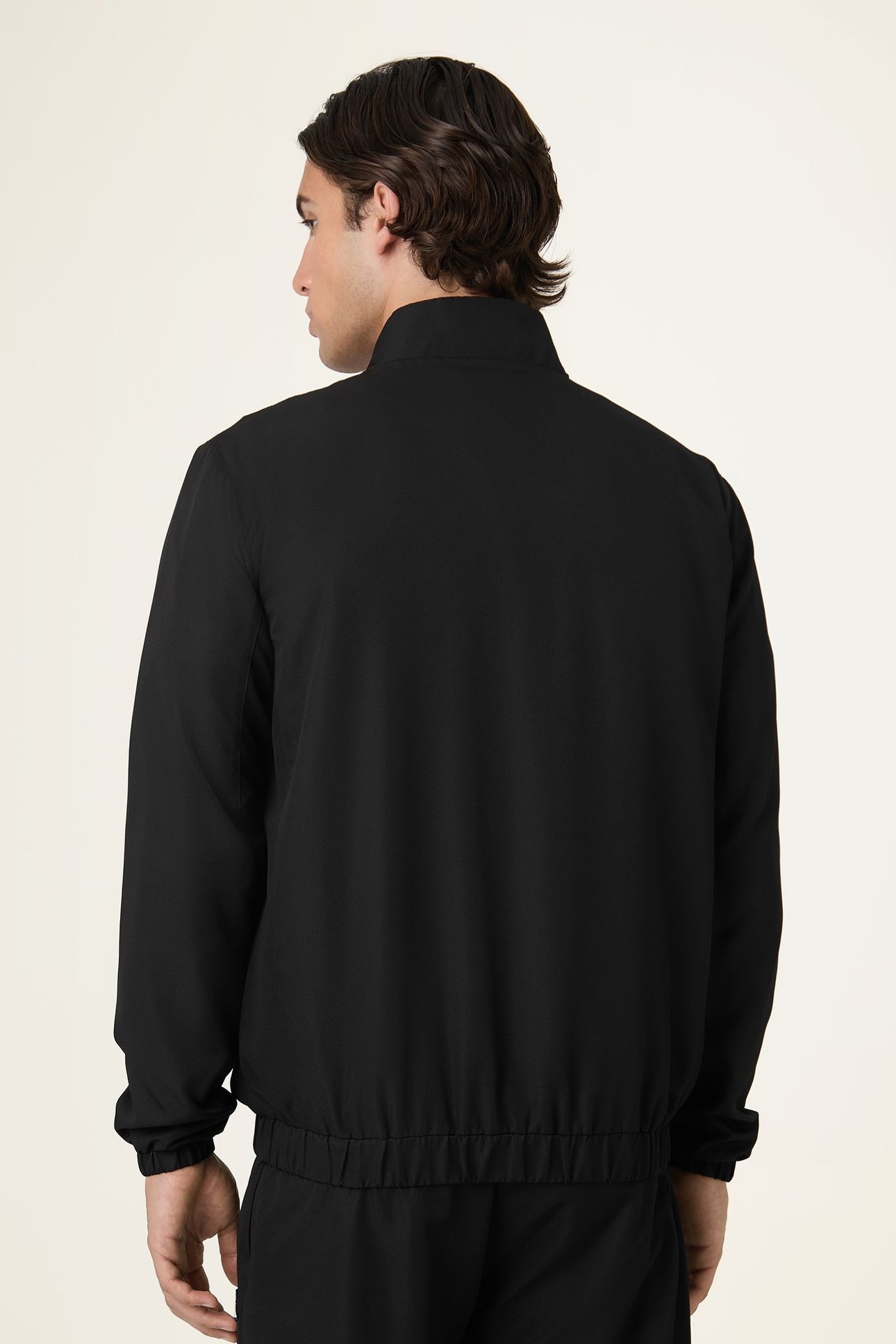 SAN SIRO REGULAR BLOCKED WOVEN TRACK JACKET BLACK 3
