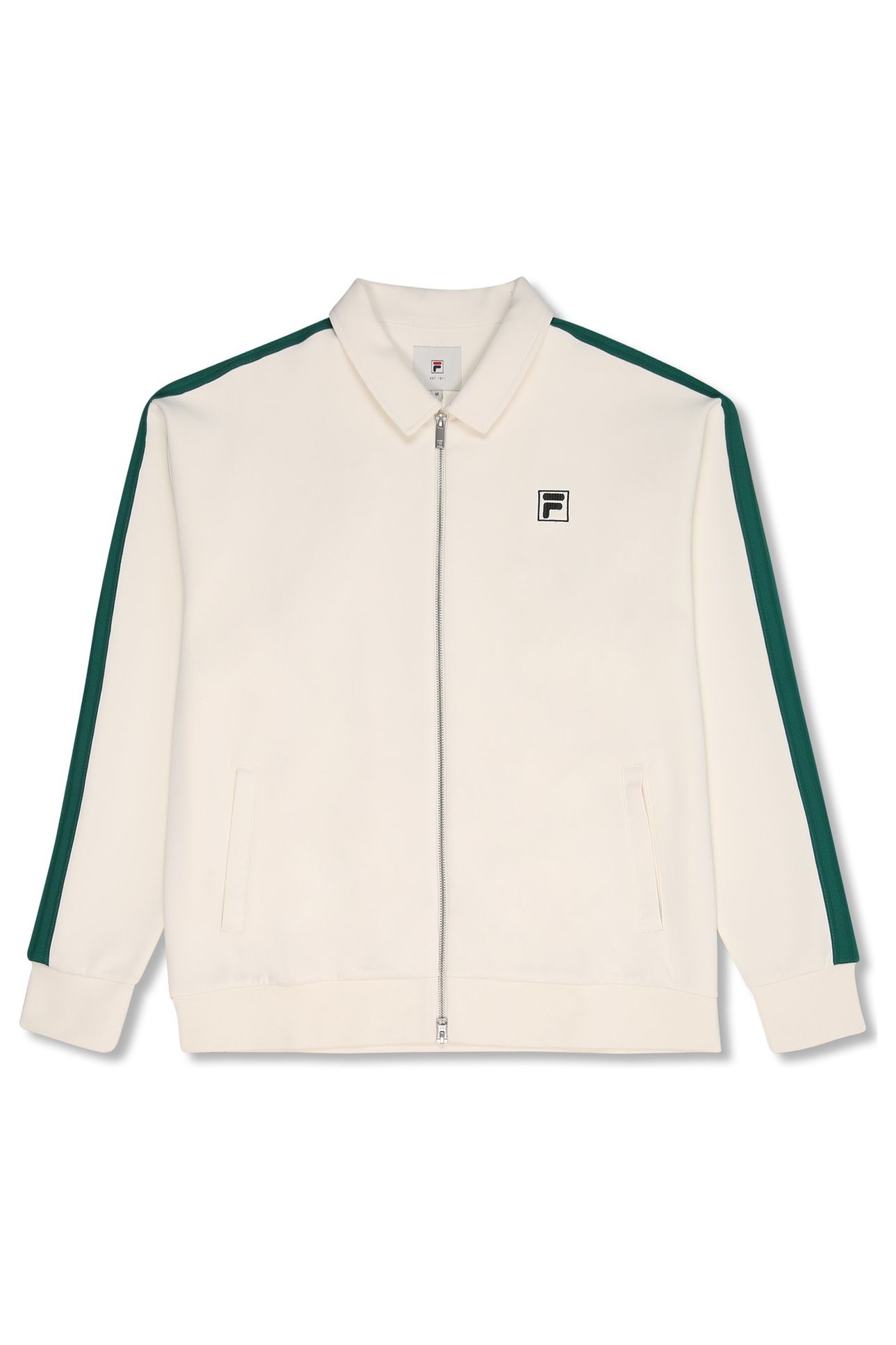 COMO RELAXED TAPED TRACK JACKET EGRET 5