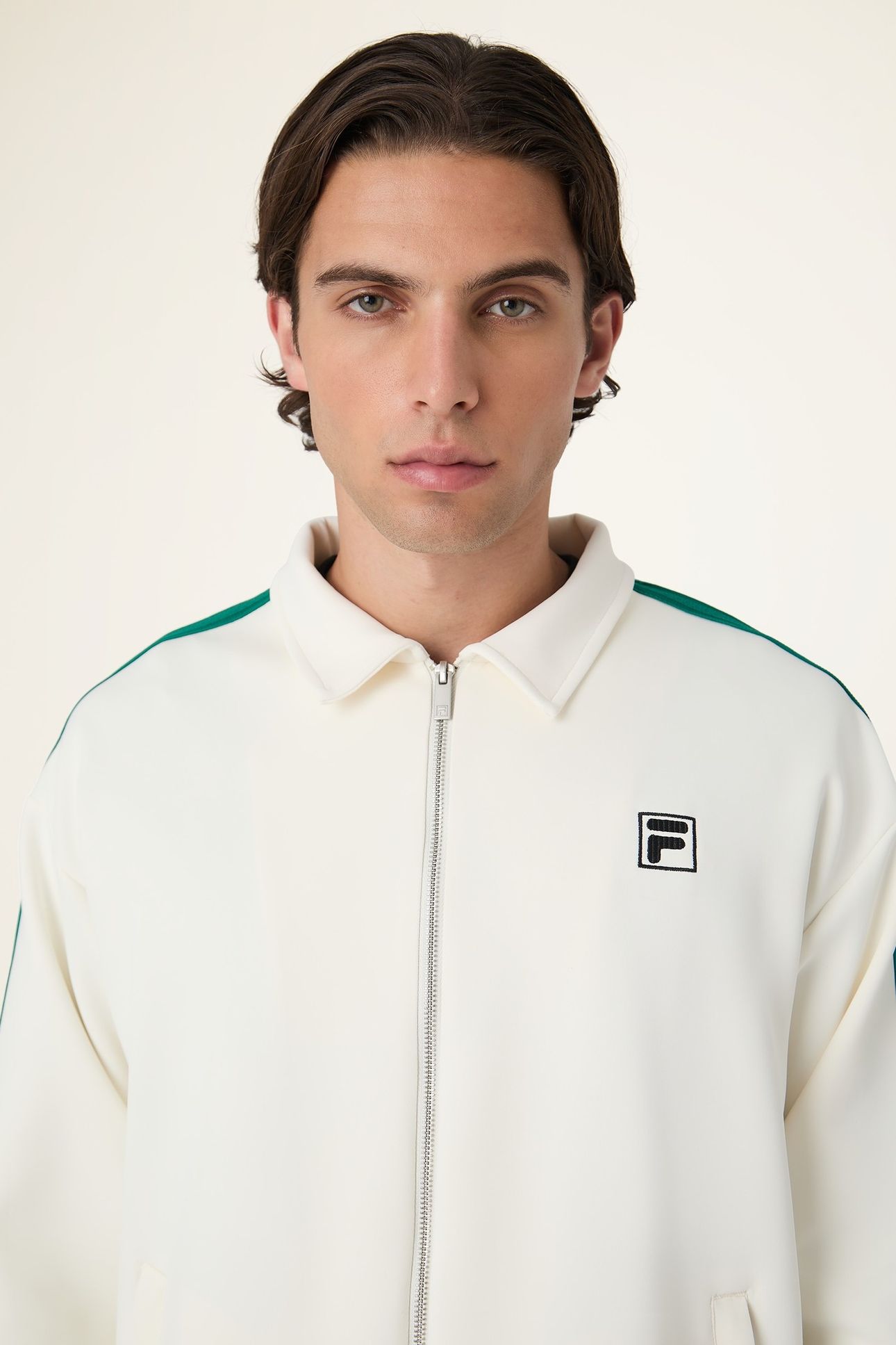 COMO RELAXED TAPED TRACK JACKET EGRET 7