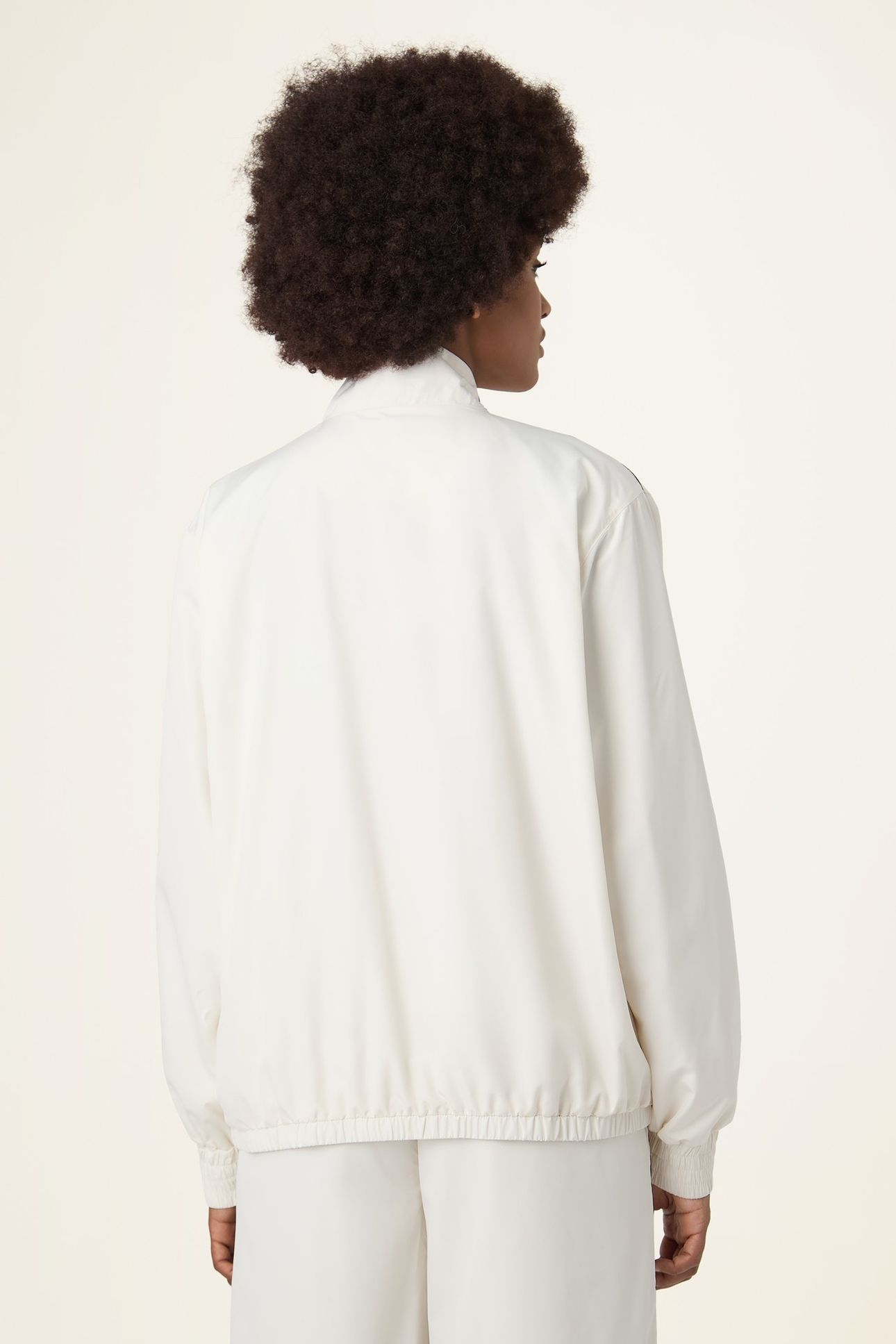 SAN SIRO OVERSIZED WOVEN TRACK JACKET EGRET 3