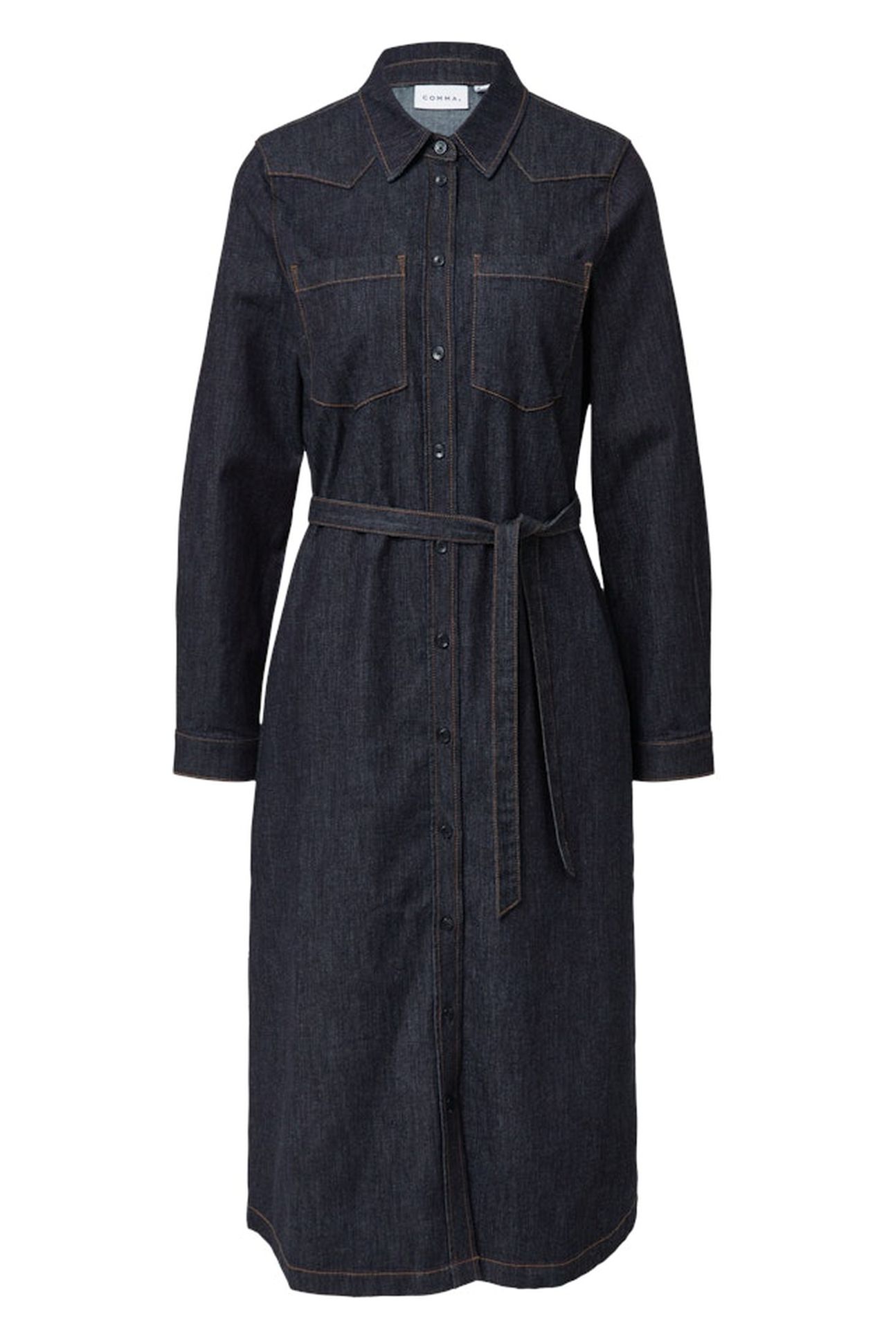 COMMA DRESSES BLUE DENIM 4
