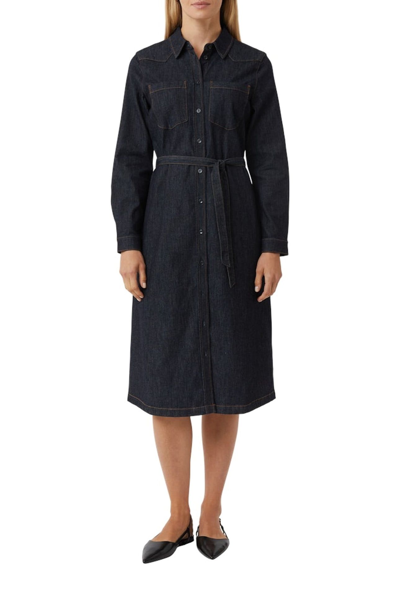 COMMA DRESSES BLUE DENIM 1