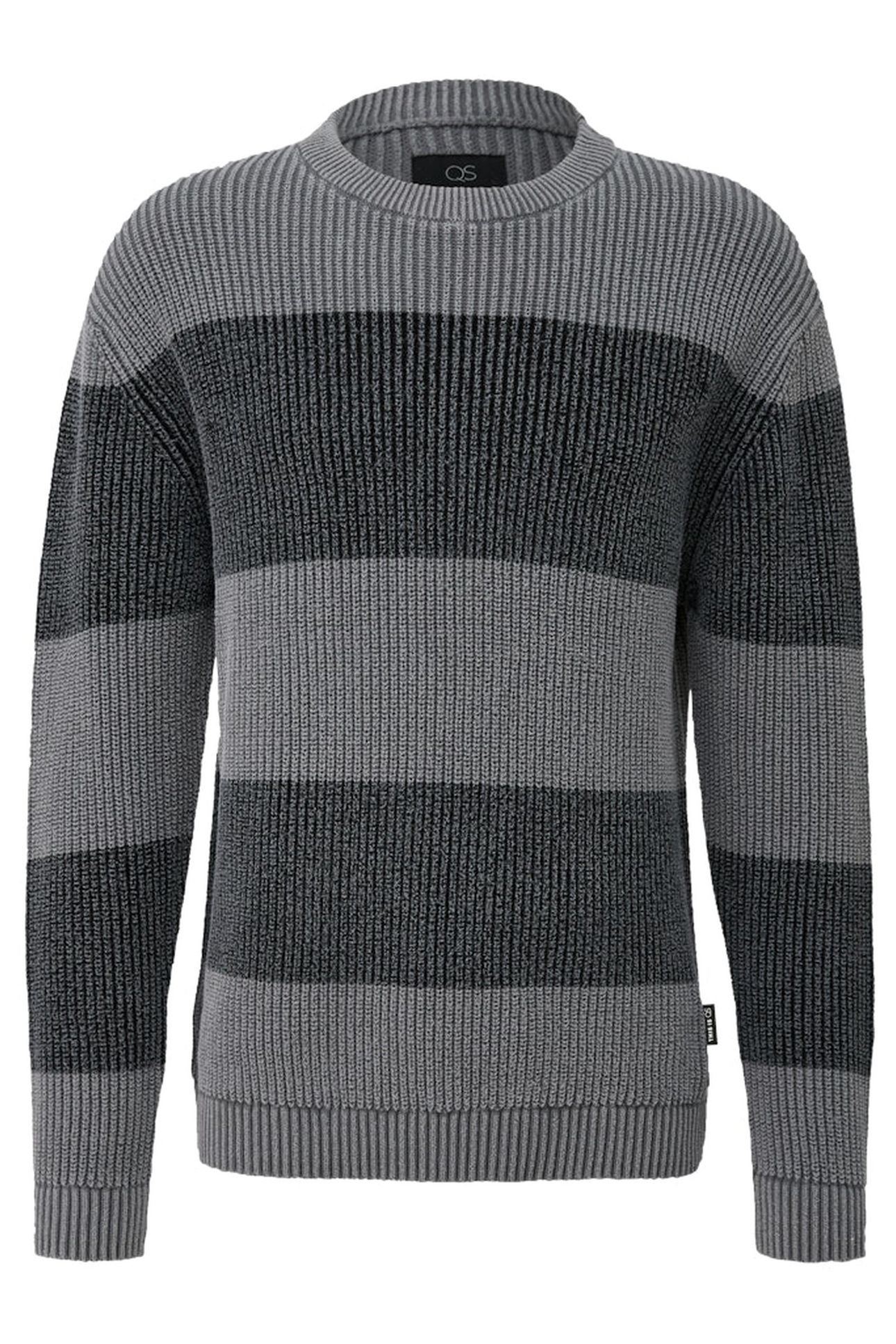 S.OLIVER-QS PULLOVER GREY/BLACK 4
