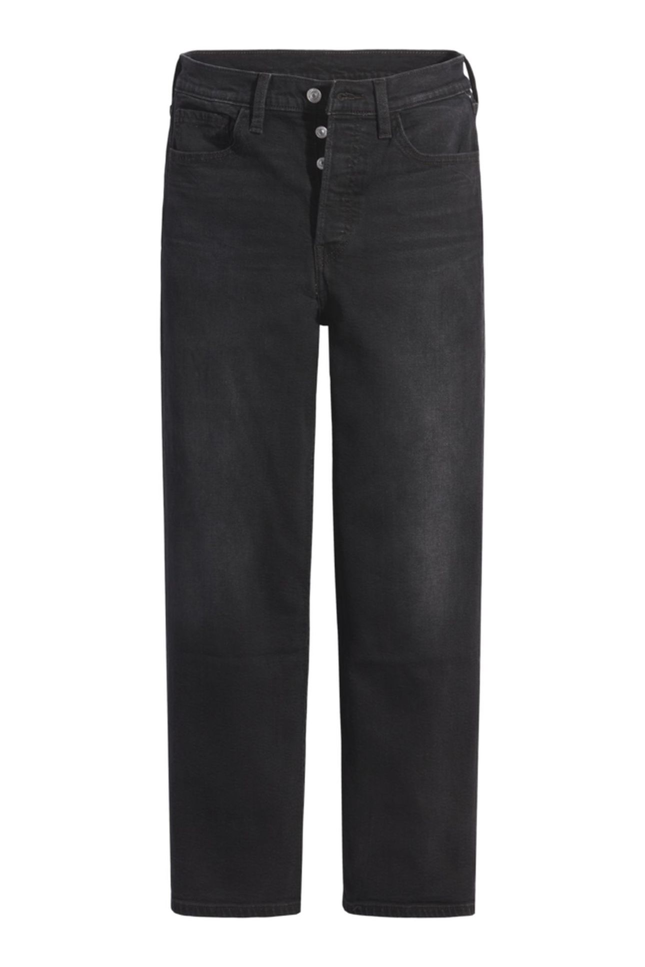 RIBCAGE STRAIGHT ANKLE JEANS BLACK 5
