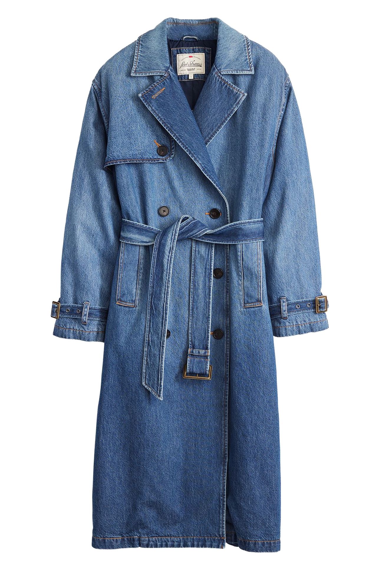 SPADE LIGHTWEIGHT TRENCH COAT DARK INDIGO 4