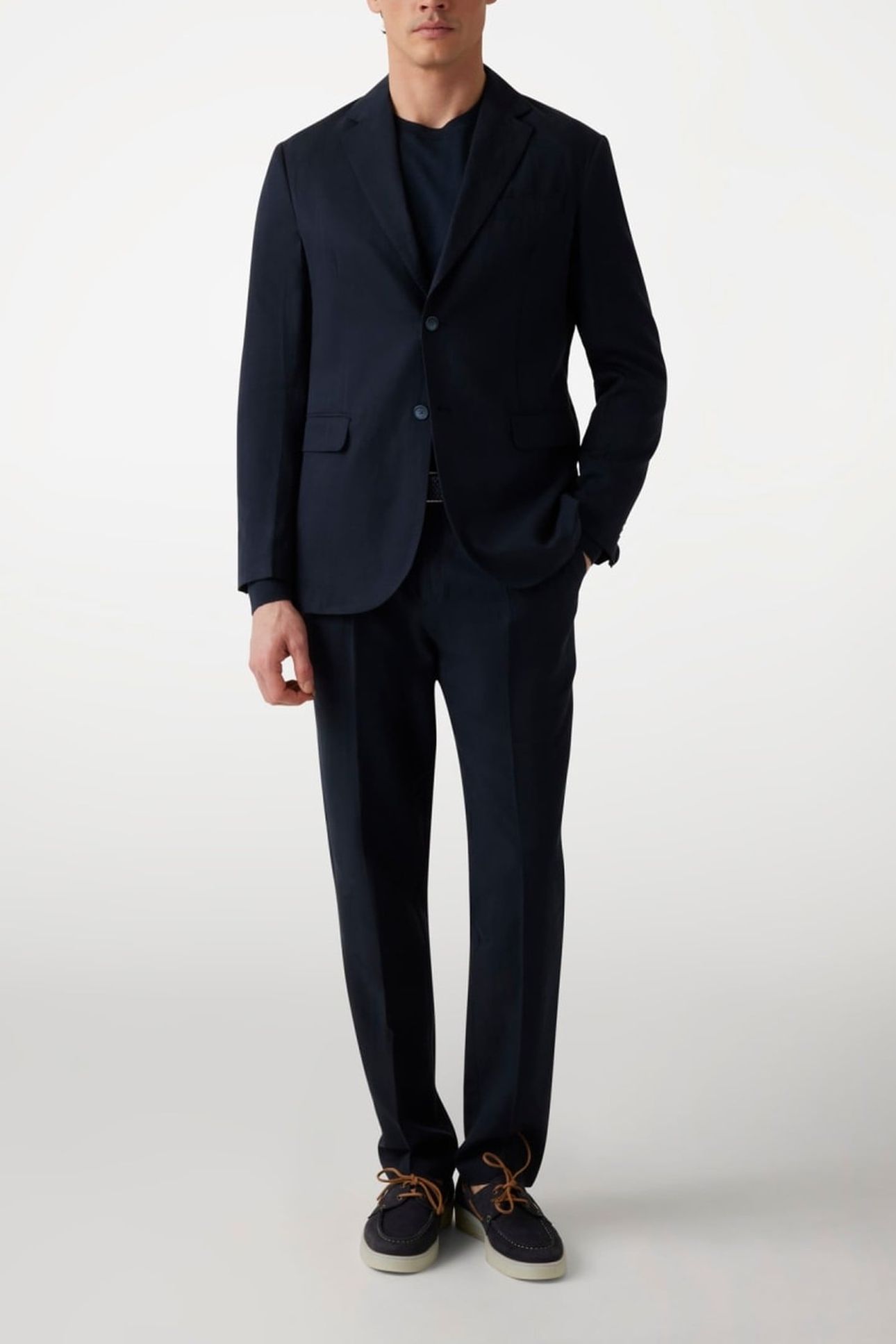 MARCIANO BY GUESS GEORGE 2B NOTCH BLAZ NAVY SEA 1