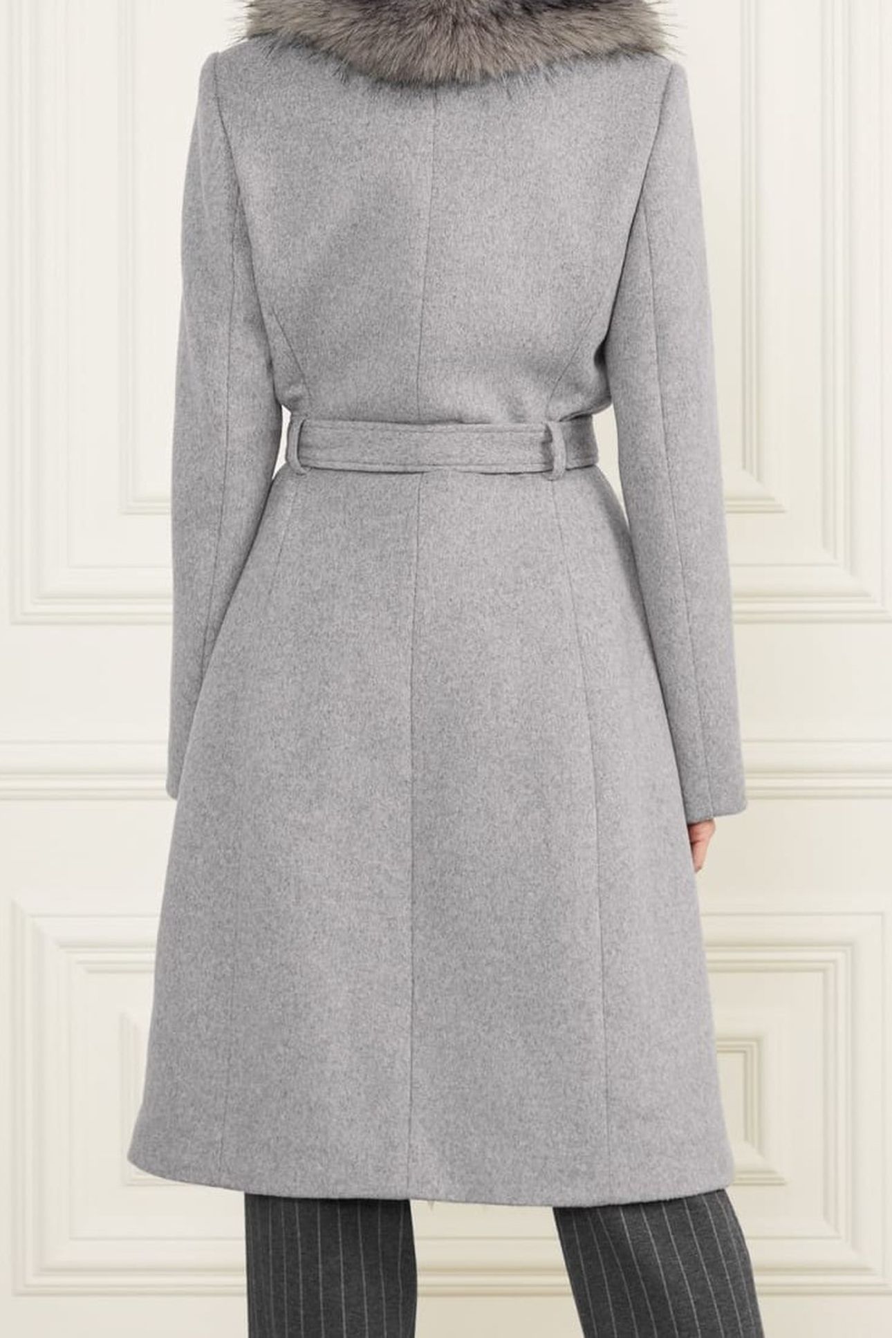 MARCIANO BY GUESS VALERIE COAT HEATHER MEDIUM GREY 6