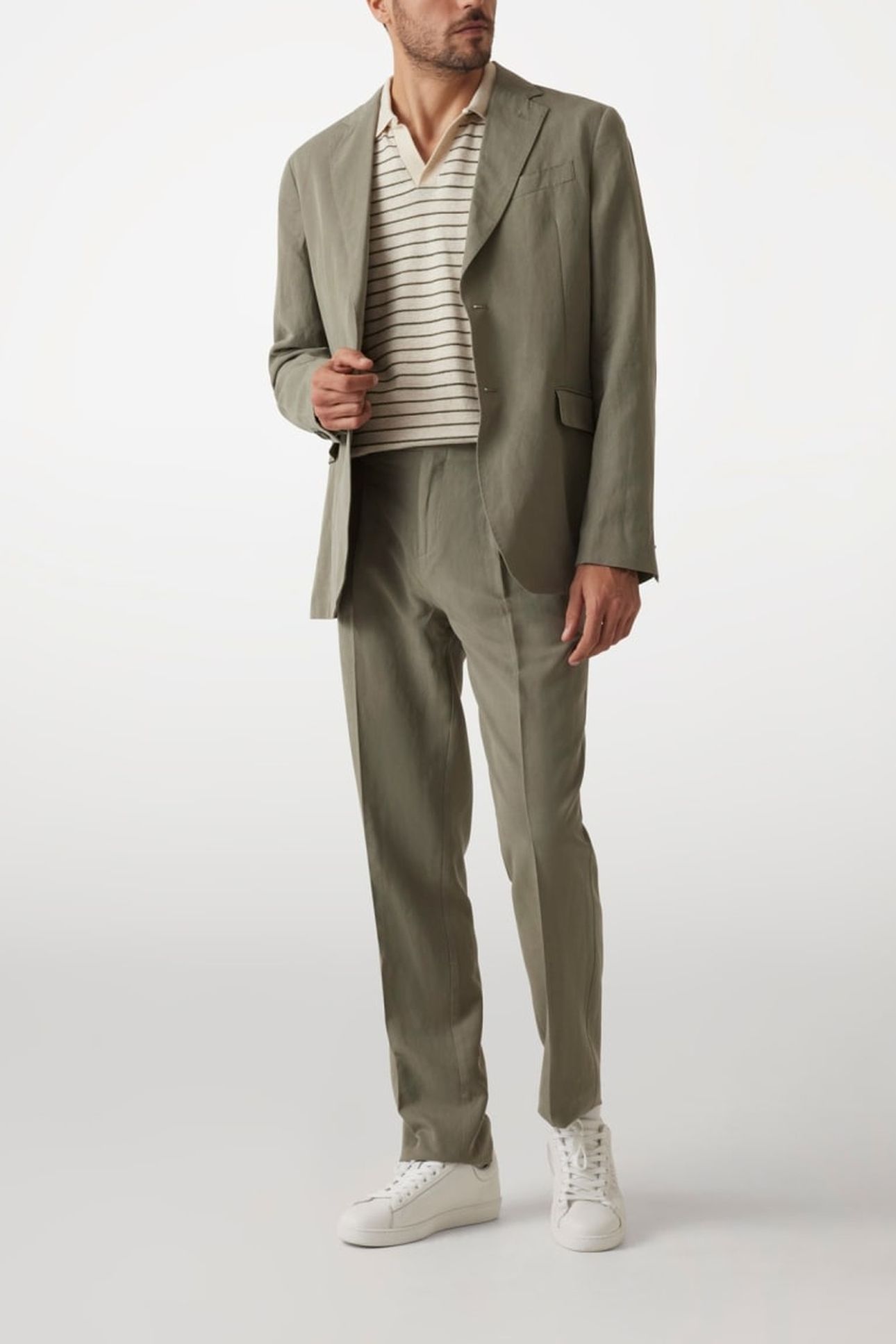 MARCIANO BY GUESS GEORGE 2B NOTCH BLAZ MOSSY GREEN 1