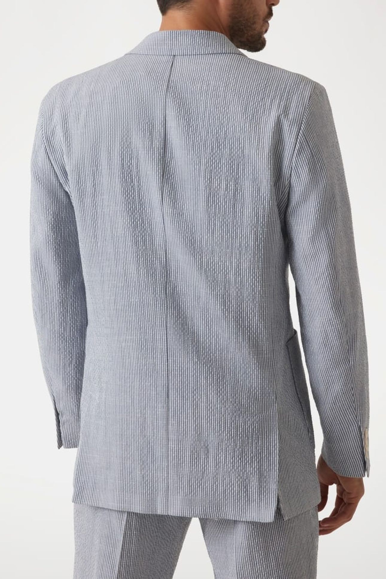 MARCIANO BY GUESS GRANT 2B PATCH PKTS WHITE/BLUE STRIPES 2