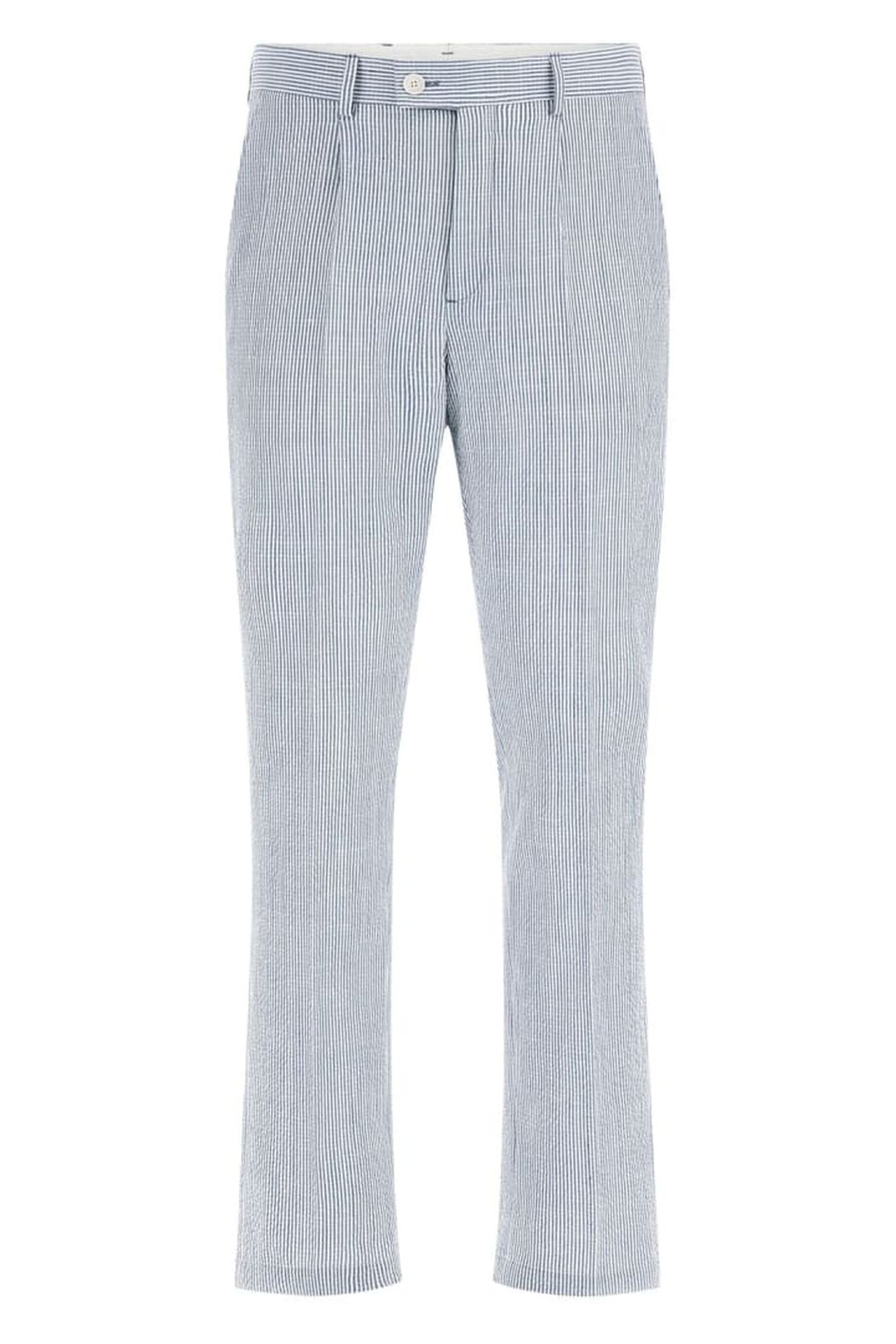 MARCIANO BY GUESS MAX PLEATED REG CHIN WHITE/BLUE STRIPES 4