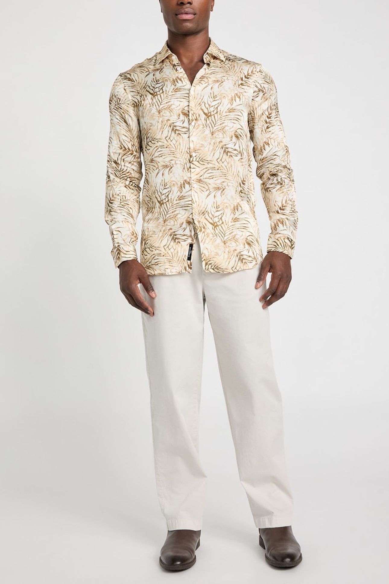 MARCIANO BY GUESS BENNY NEW COLLAR PAU ECRU SAND FOLIAGE PR 2