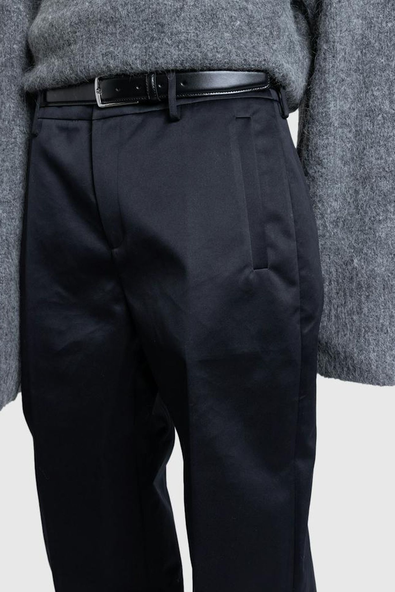 ENTIRE STUDIOS – FATHER SUITING PANT BLACK SATEEN 3