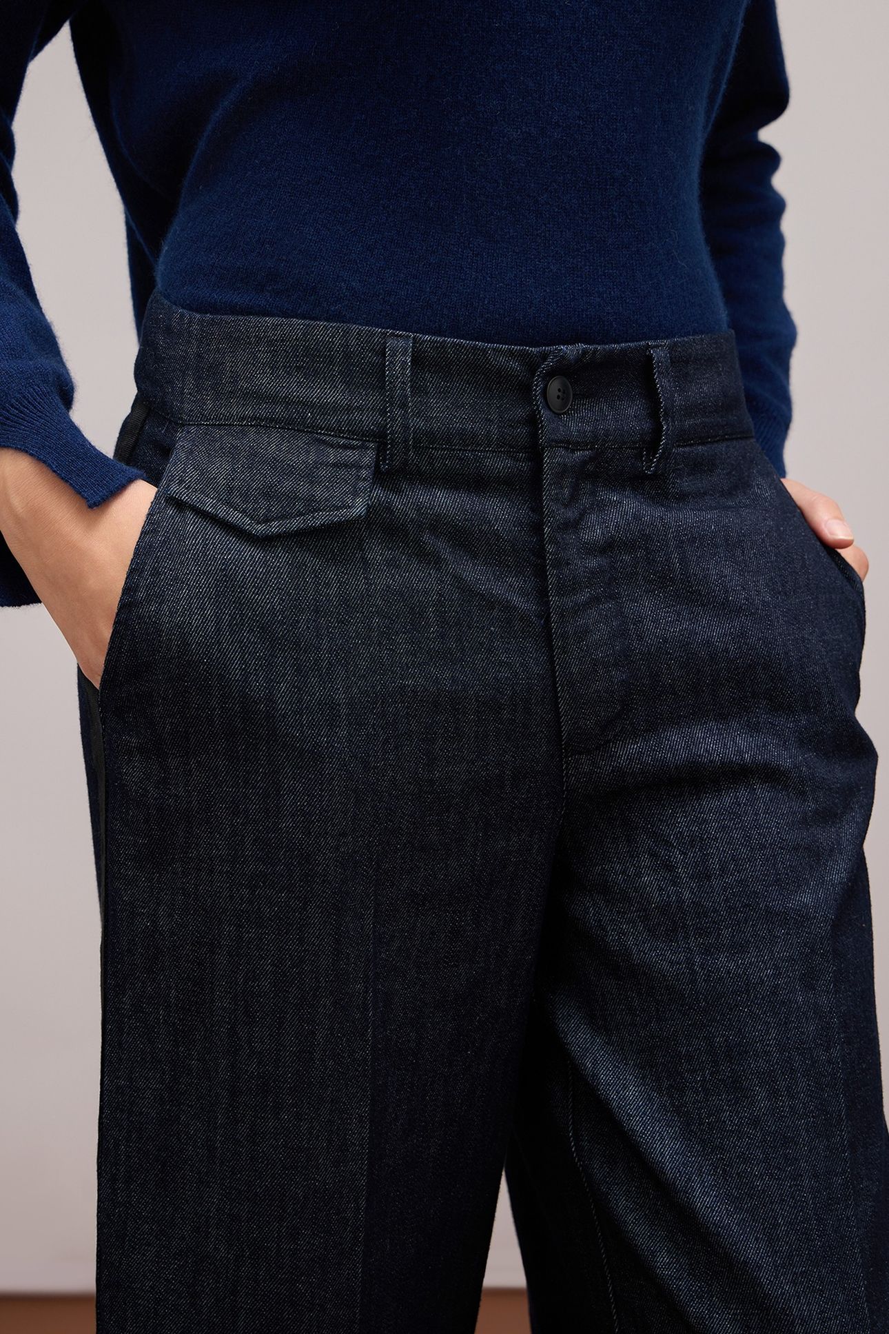 CROPPED WIDE-LEG JEANS BLUE 3