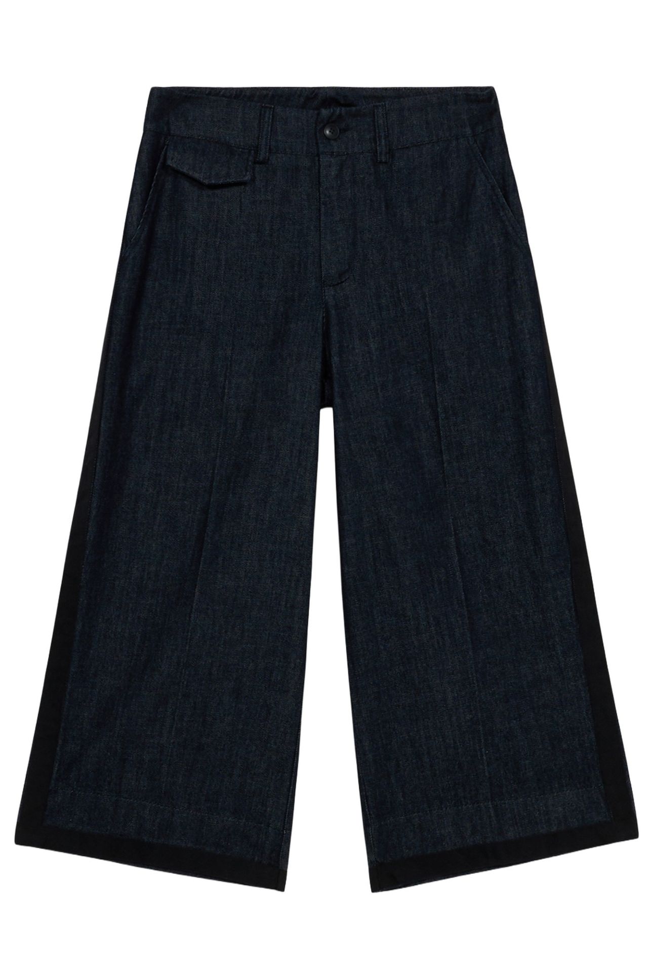 CROPPED WIDE-LEG JEANS BLUE 2