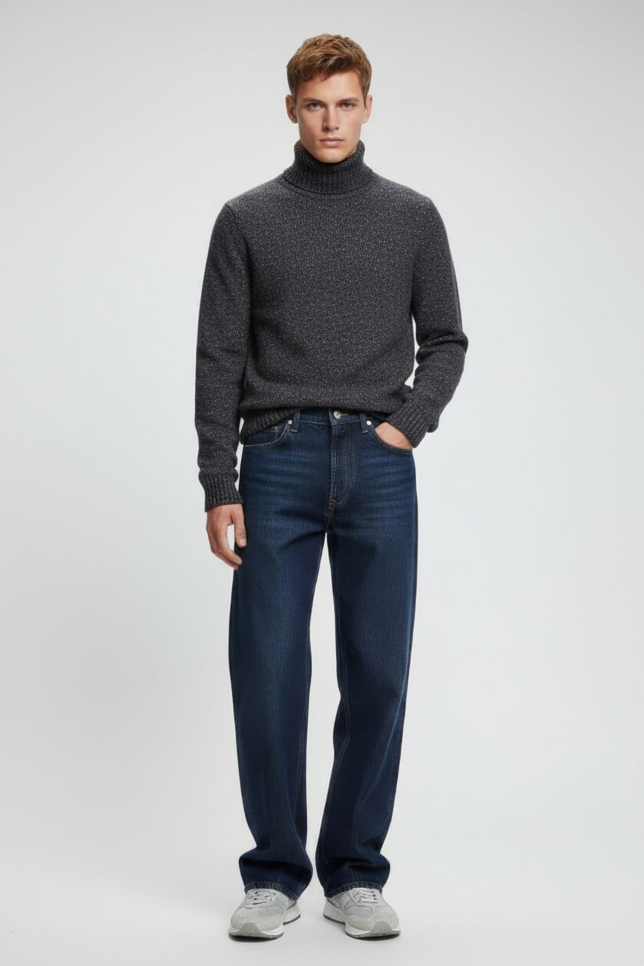EDUARALF KNIT GREY MELANGE 1