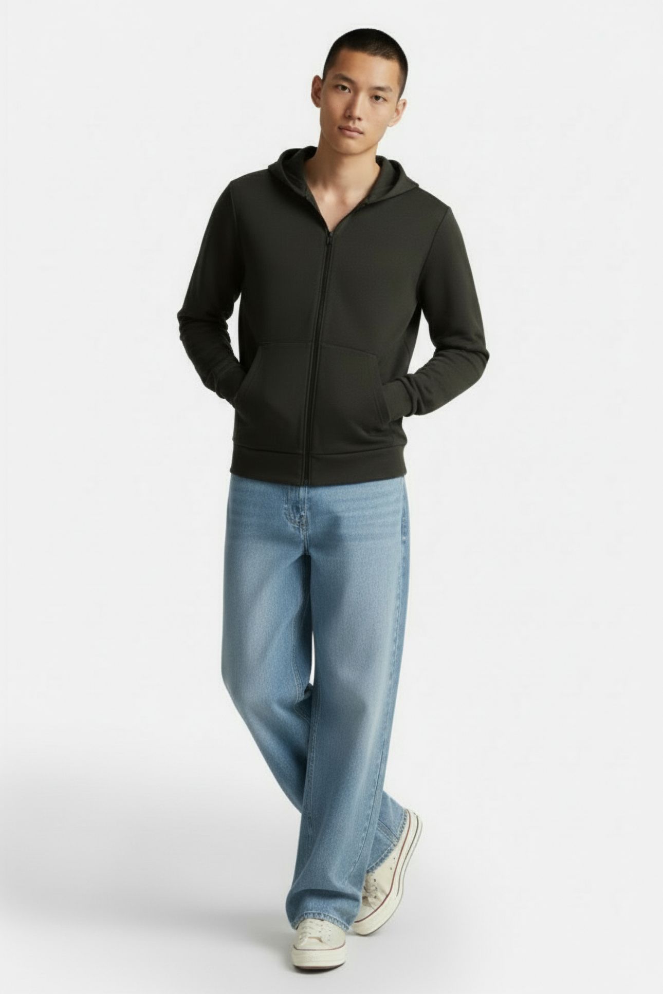 STAUNTONALF SWEATSHIRT DARK KHAKI 1