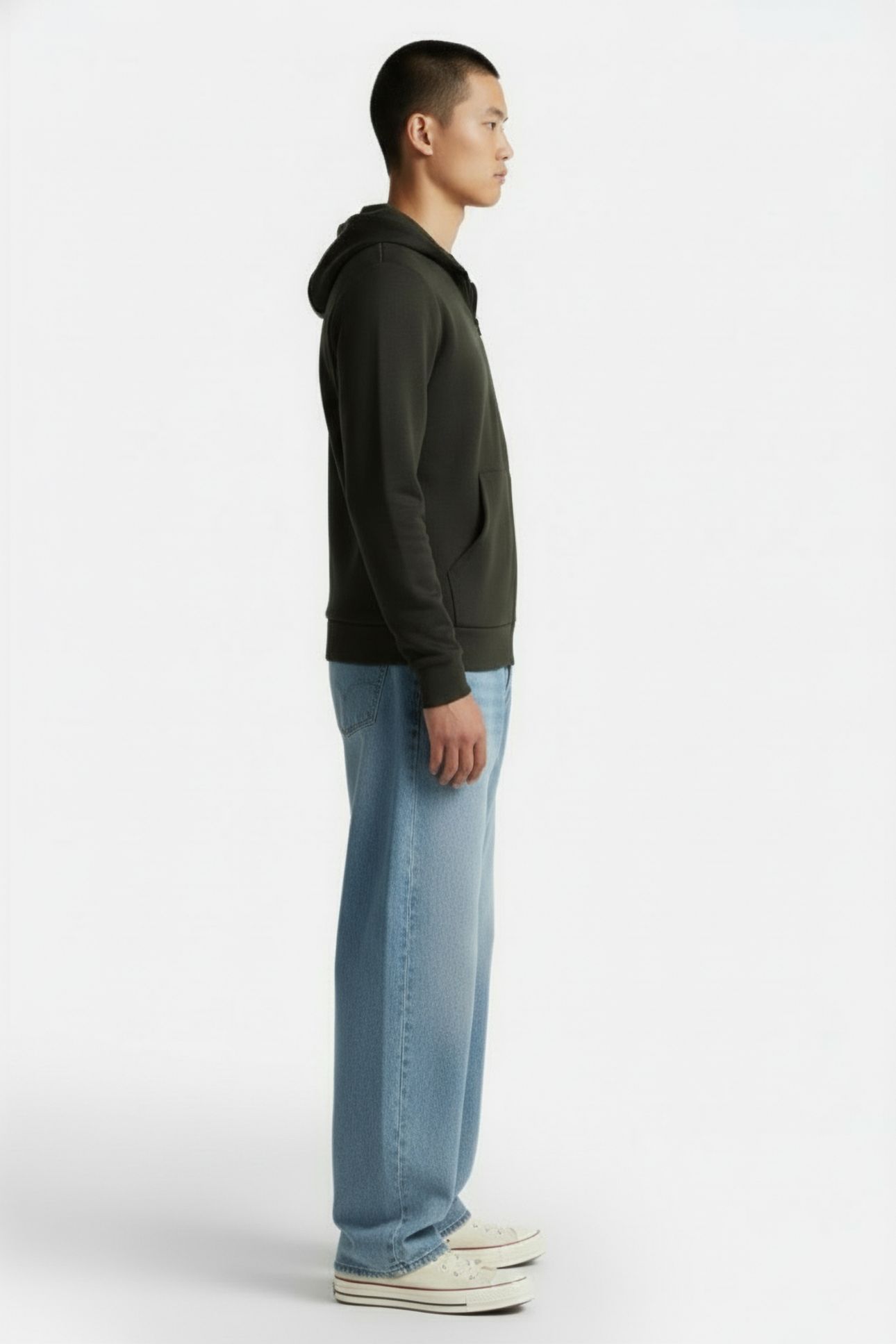 STAUNTONALF SWEATSHIRT DARK KHAKI 3