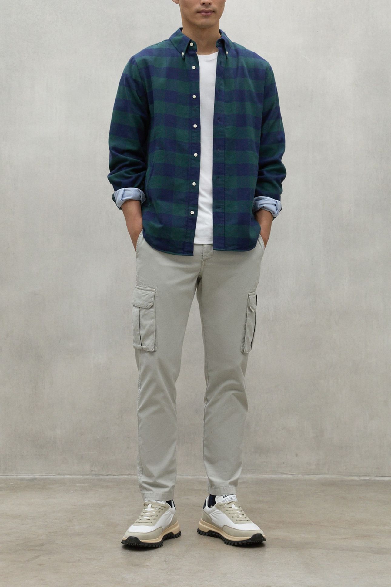 GASTONALF SHIRT WOODLAND GREEN / DEEP NAVY 1