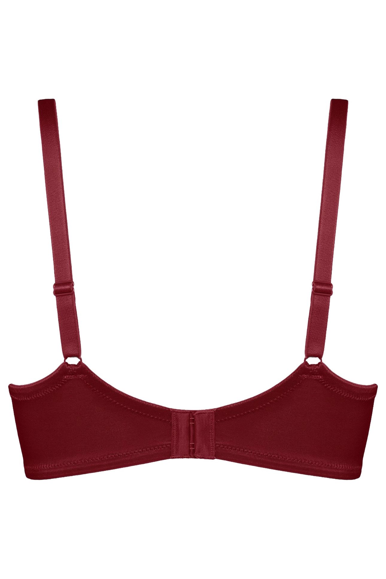 CARITA CABERNET RED AND LACE PLUNGE BALCONY BRA 2