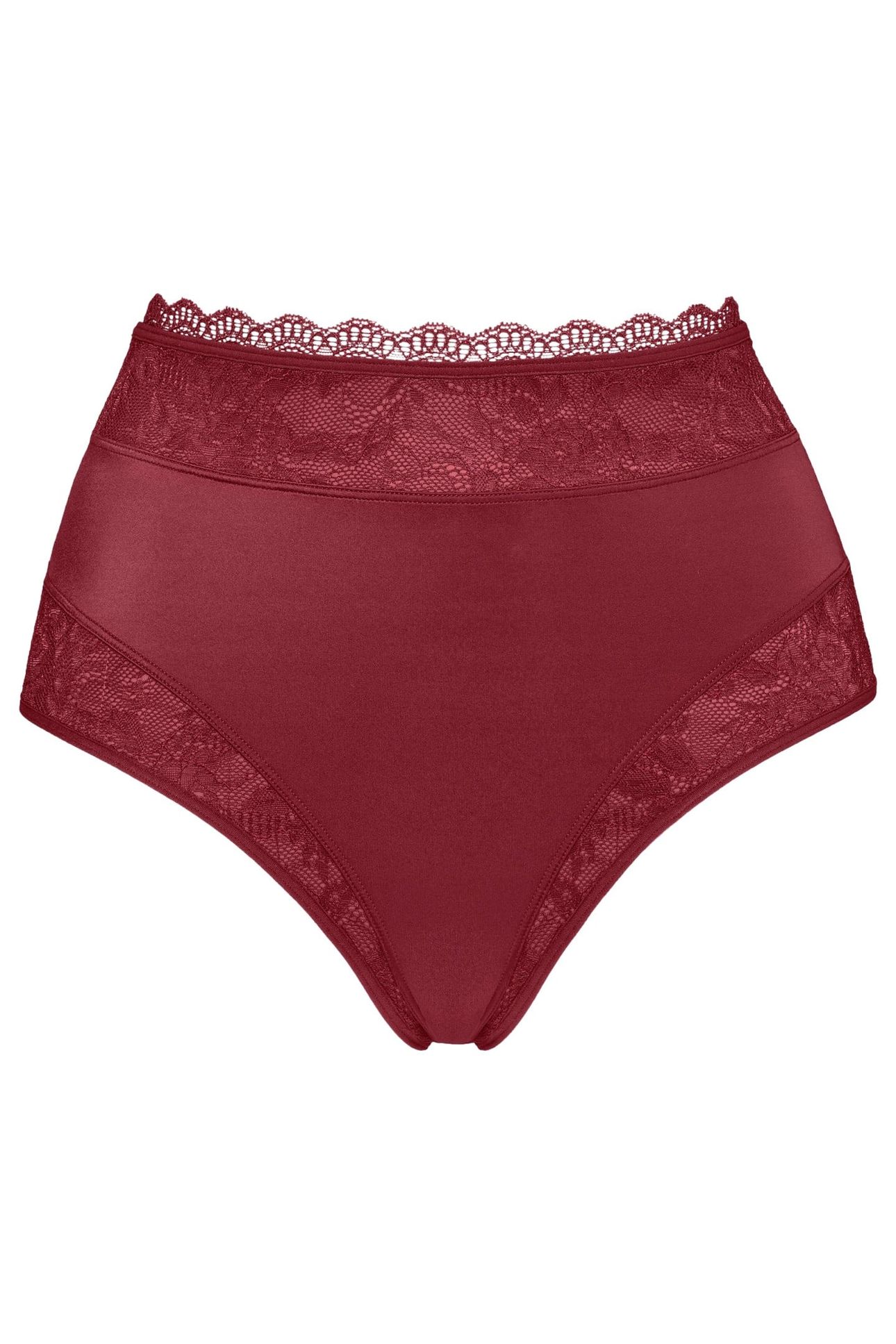 CARITA CABERNET RED AND LACE BRIEFS 5