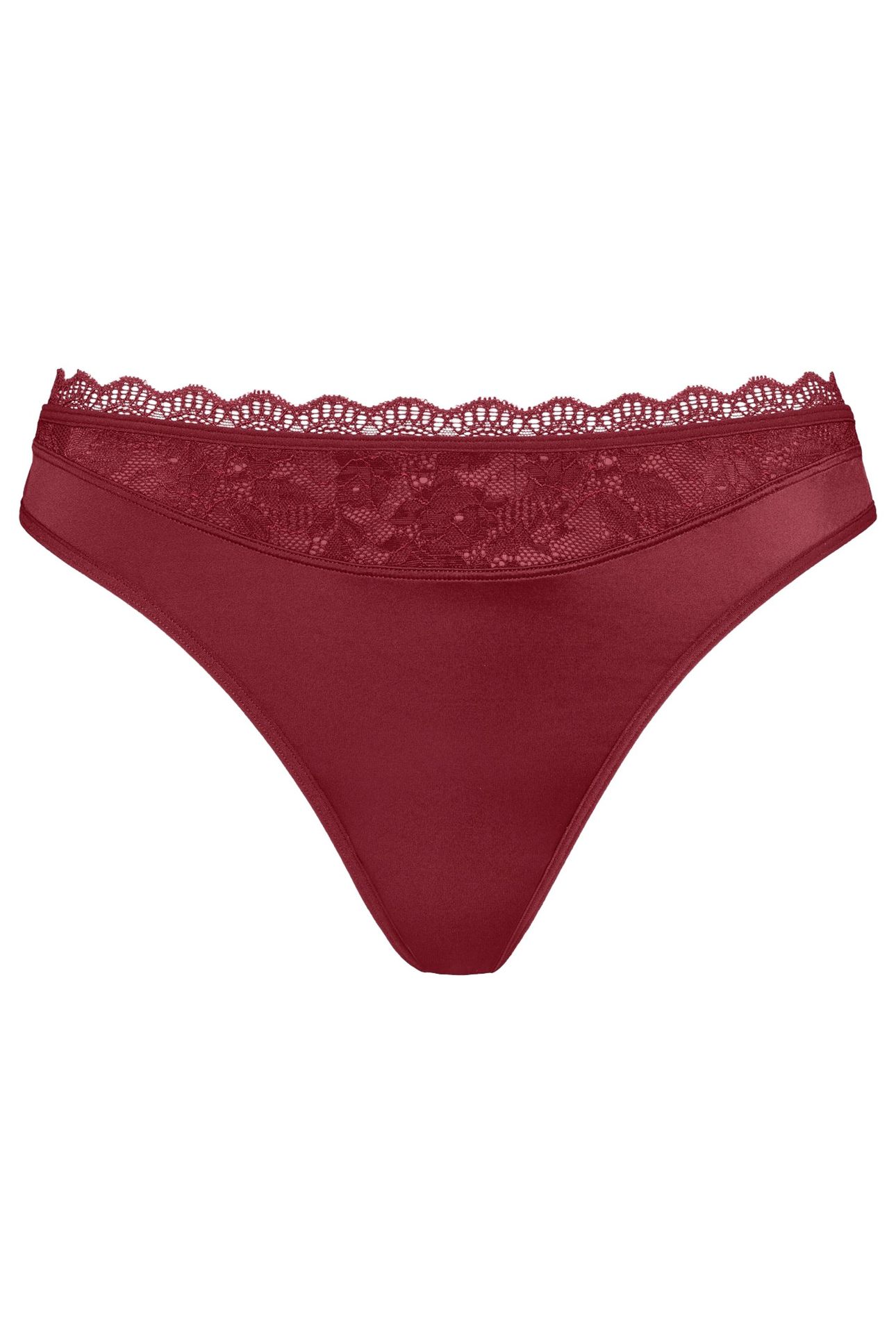 CARITA CABERNET RED AND LACE BRIEFS 5