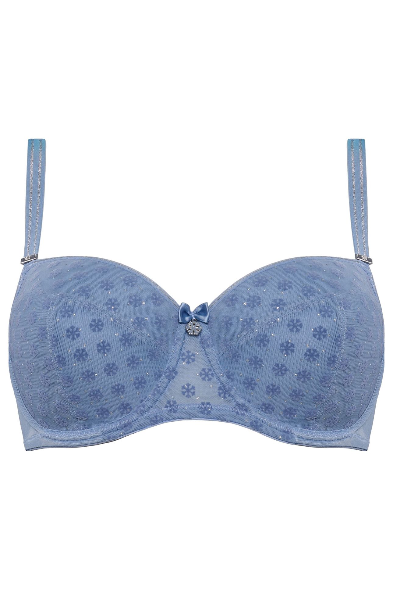 SNOWFLAKE POWDER BLUE BALCONY BRA 3