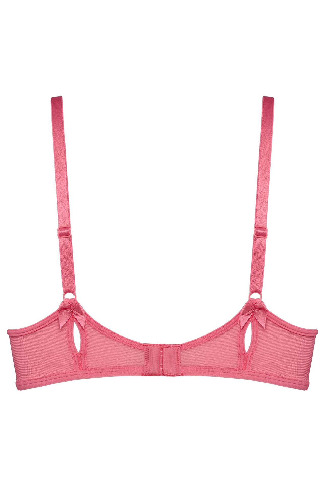 PEEKABOO PINK LEMONADE PLUNGE BALCONY BRA 2